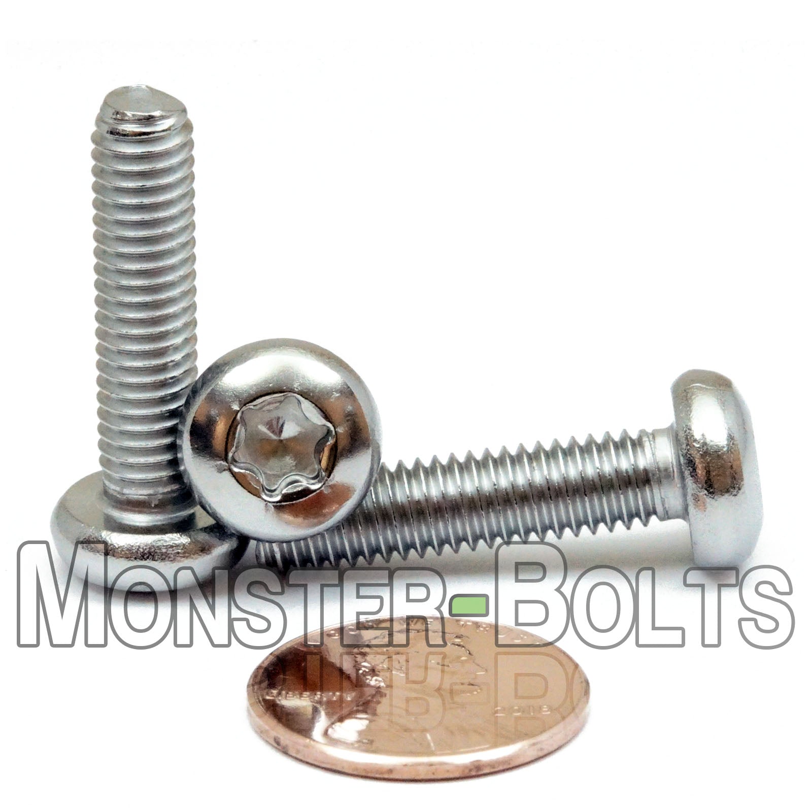 M6 Stainless Steel 6-Lobe Pan Head Machine Screws, Star Torx A2 18-8