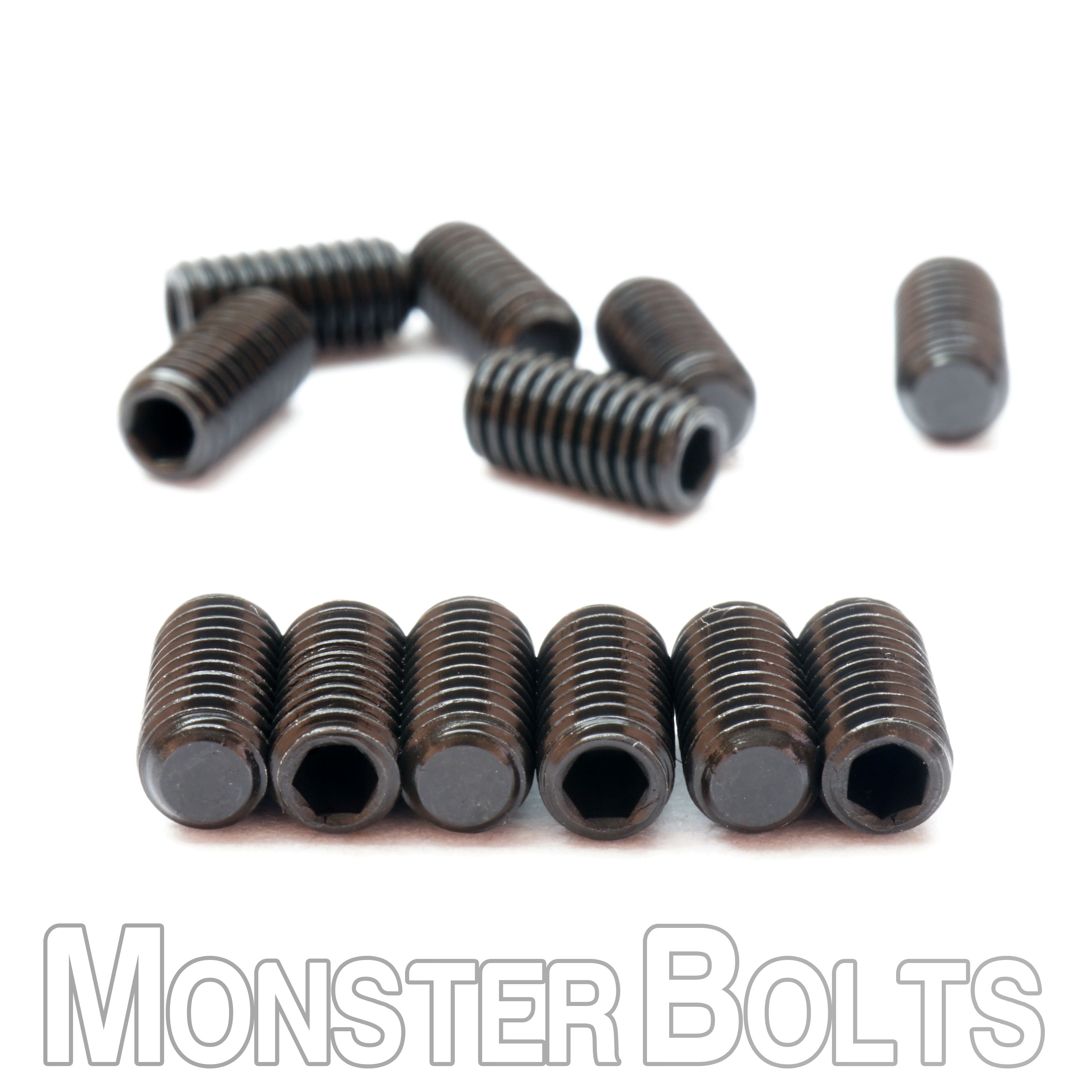 Flat Point M3 Set Screws for Bridge Saddle Height Adjustment, For Fender 'MIM' Stratocaster and similar