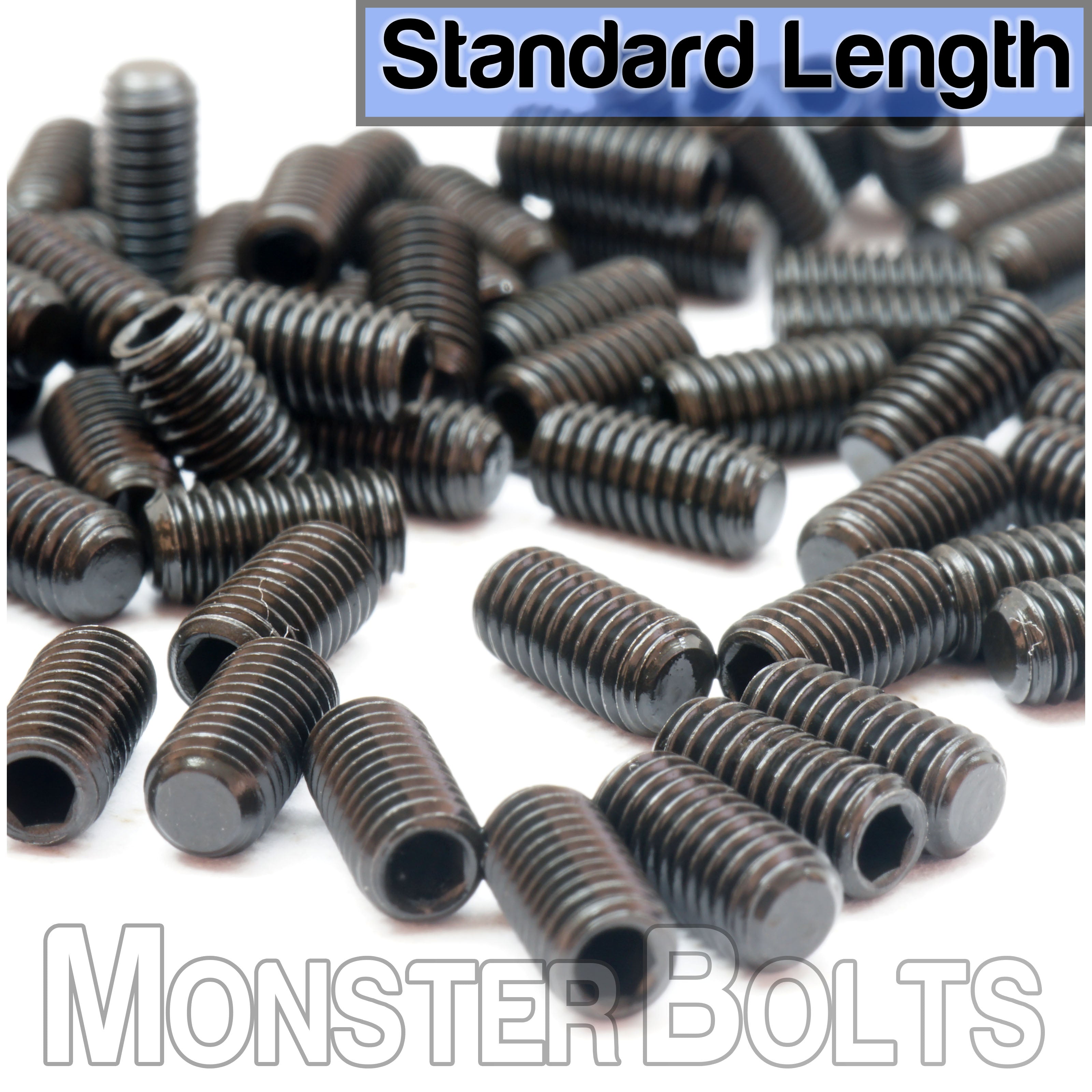 Flat Point M3 Set Screws for Bridge Saddle Height Adjustment, For Fender 'MIM' Stratocaster and similar