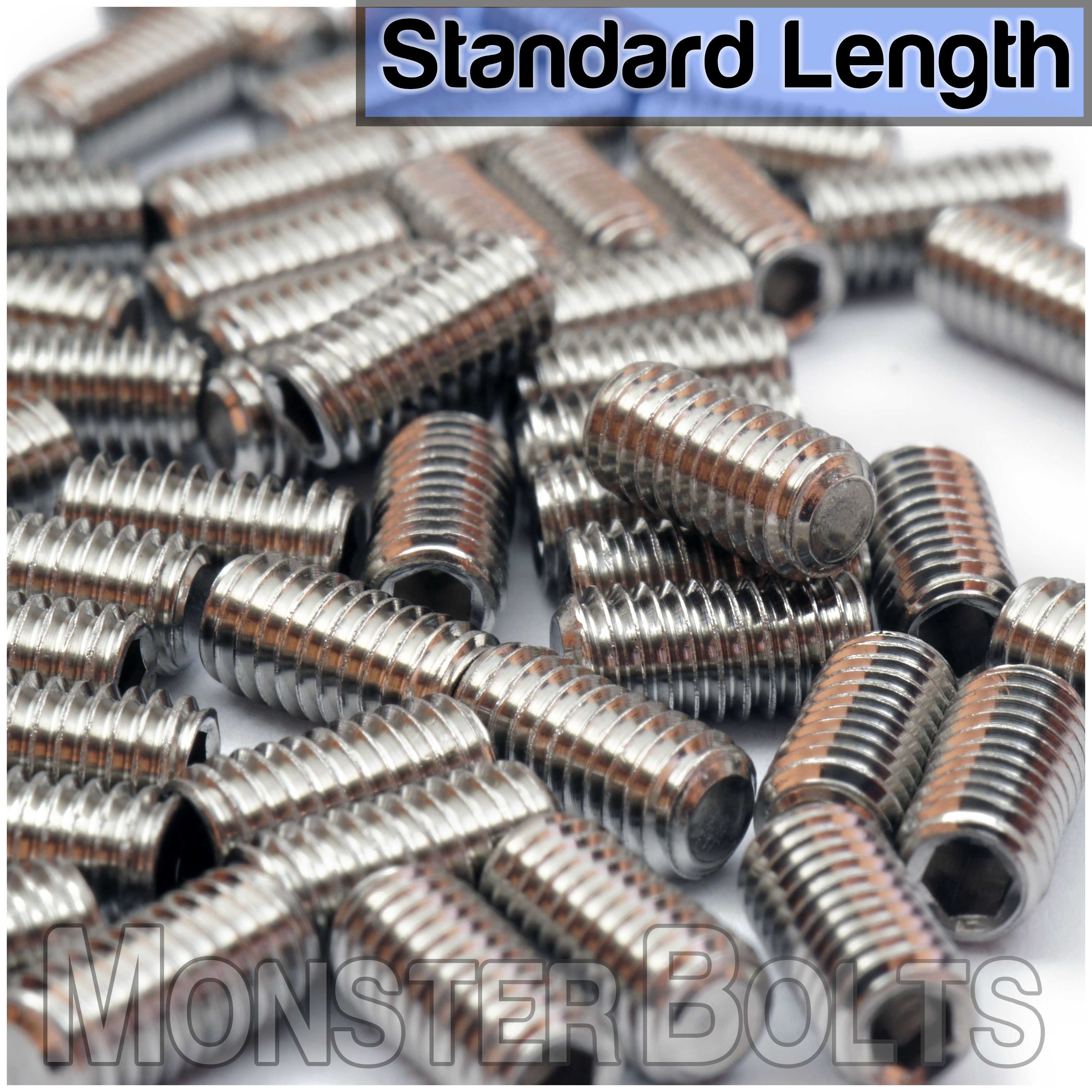 Flat Point M3 Set Screws for Bridge Saddle Height Adjustment, For Fender 'MIM' Stratocaster and similar