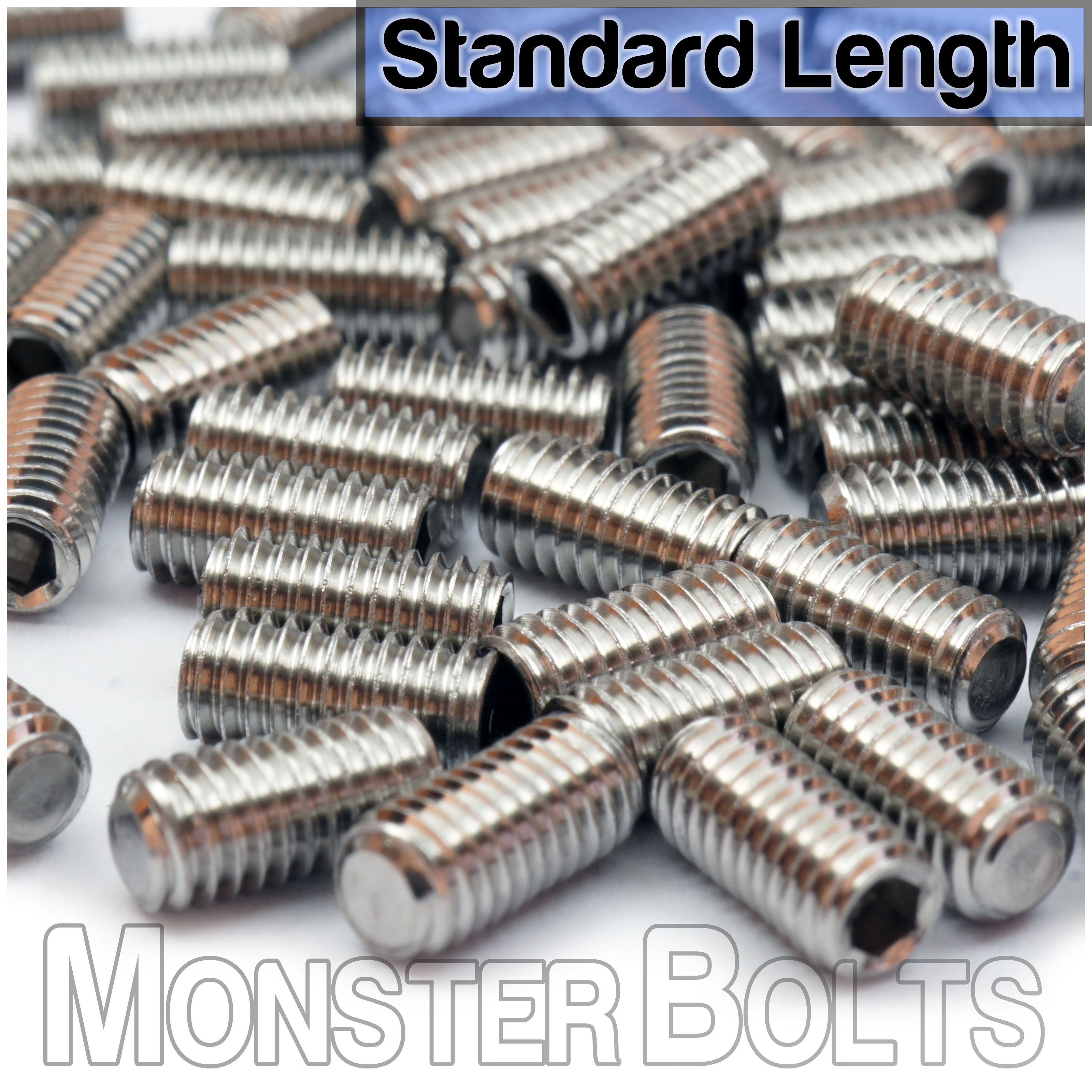 Flat Point M3 Set Screws for Bridge Saddle Height Adjustment, For Fender 'MIM' Stratocaster and similar