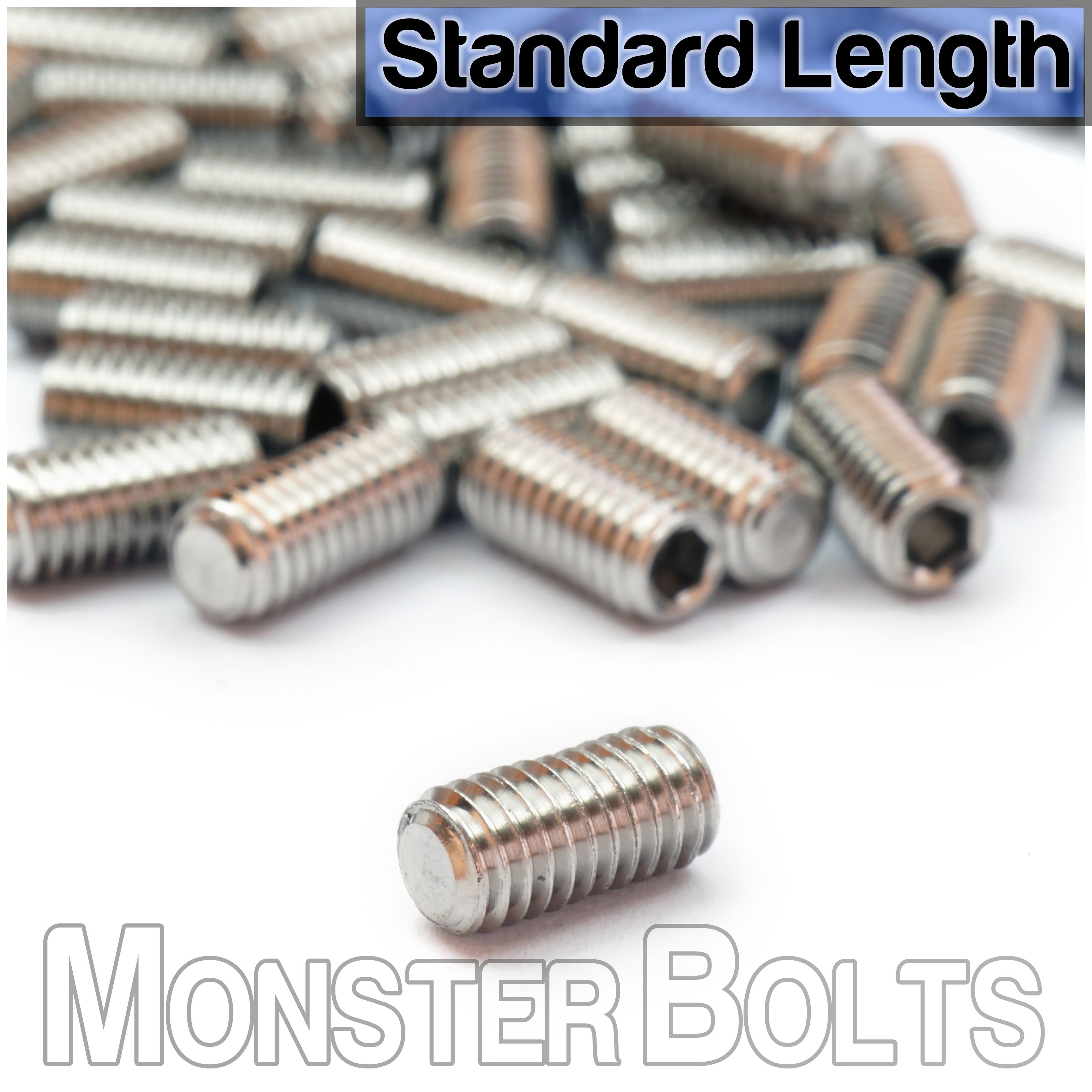 Flat Point M3 Set Screws for Bridge Saddle Height Adjustment, For Fender 'MIM' Stratocaster and similar