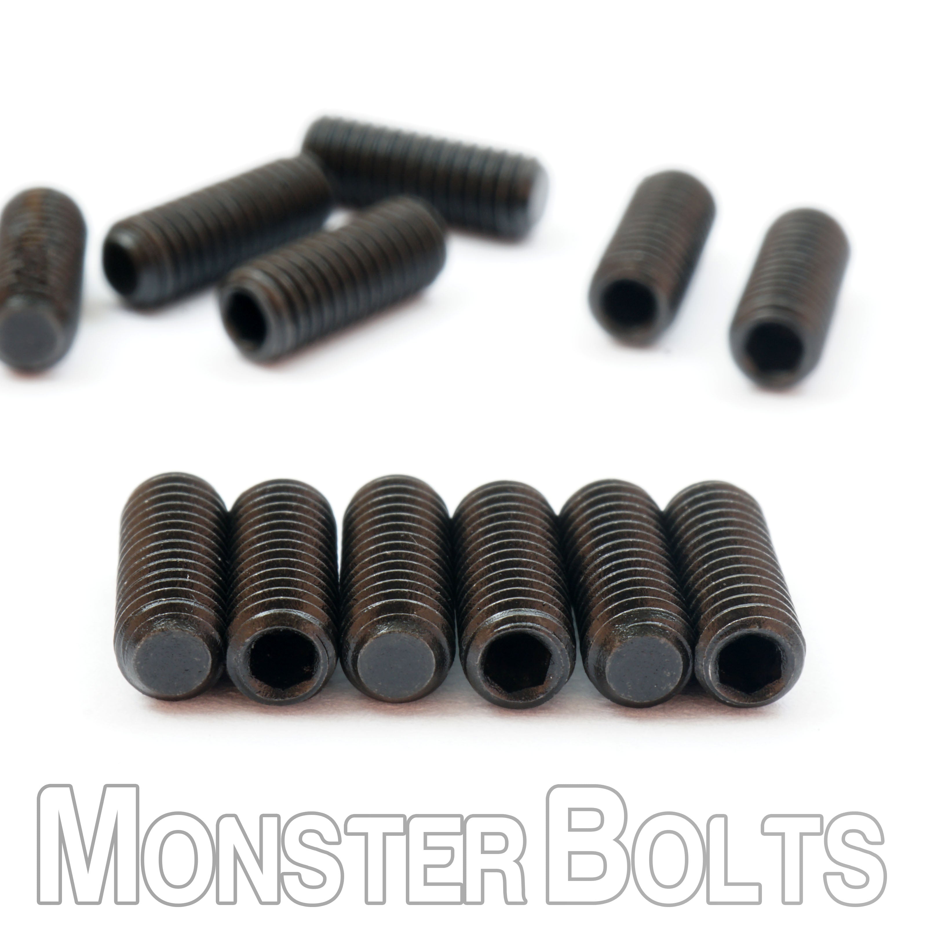 Flat Point M3 Set Screws for Bridge Saddle Height Adjustment, For Fender 'MIM' Stratocaster and similar