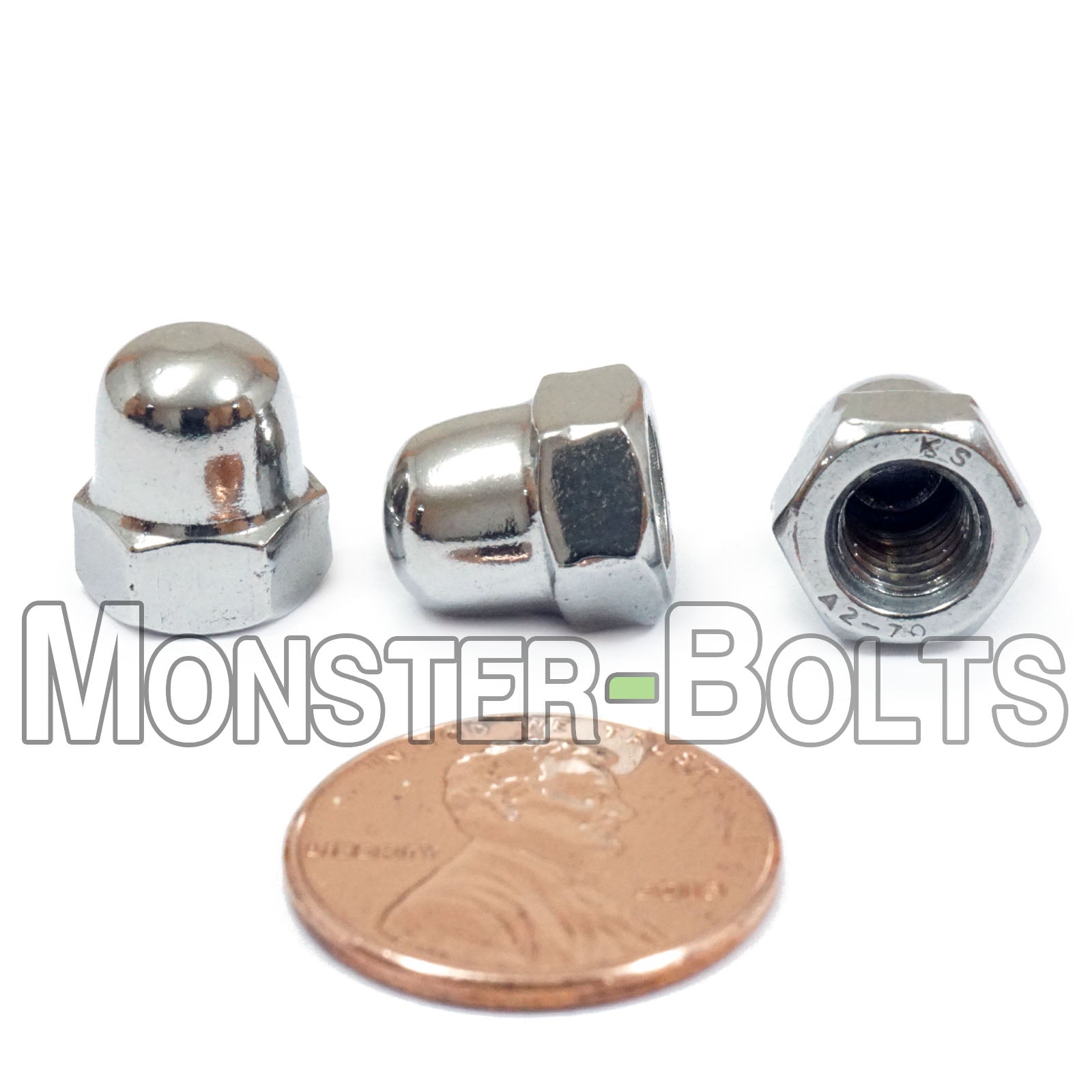 Acorn Domed Cap Hex Nuts, Metric DIN 1587 | Stainless Steel 18-8
