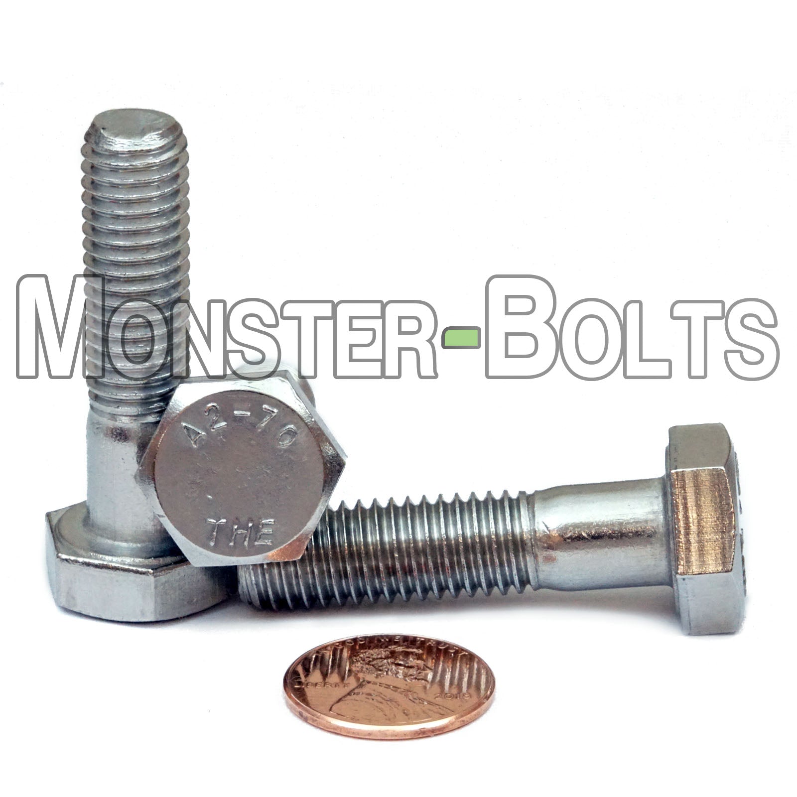 M10-1.50 Stainless Steel Hex Cap Bolt, 40mm Length, Partial Thread, ideal for deeper fastening in heavy machinery and industrial applications.