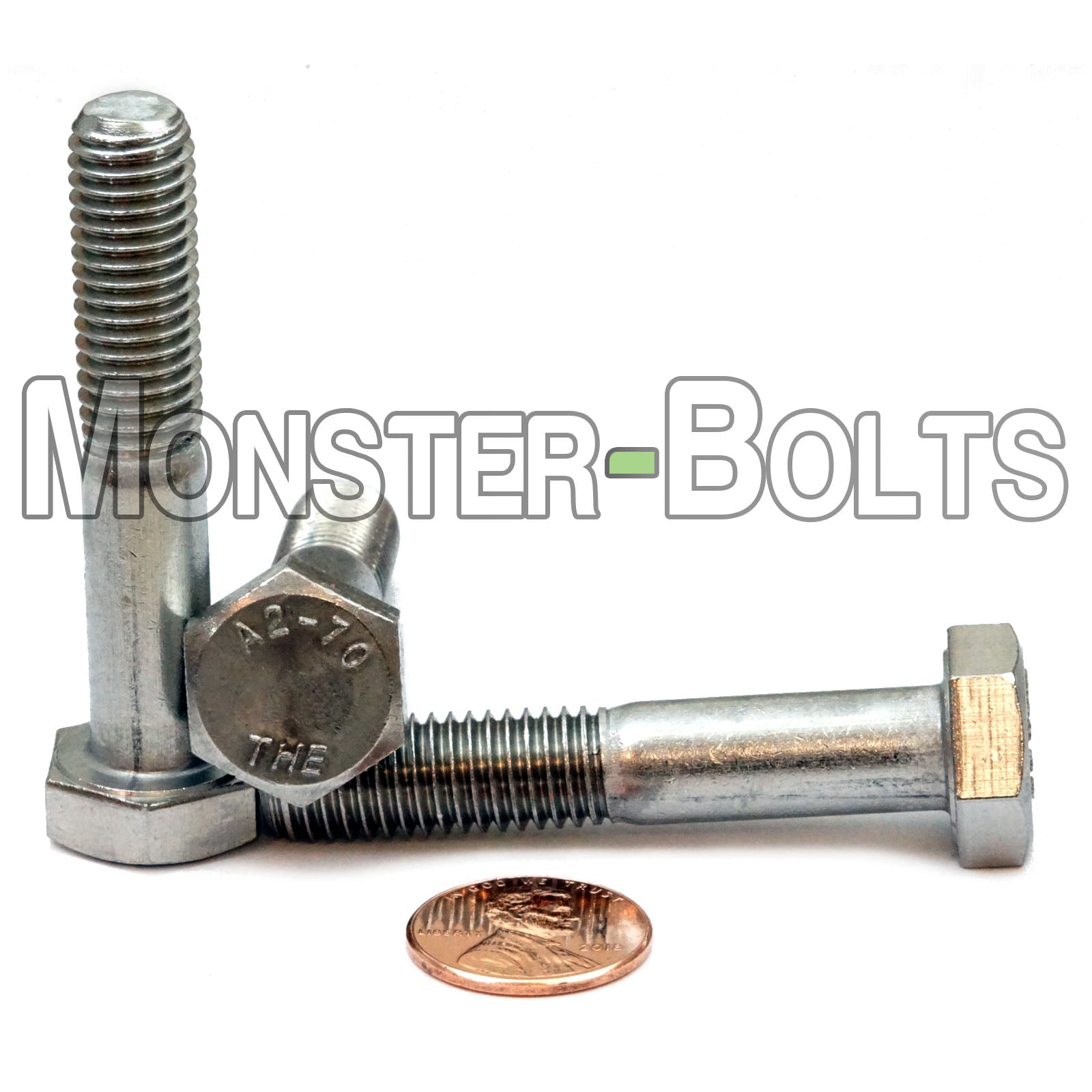 M10-1.50 Stainless Steel Hex Cap Bolt, 55mm Length, Partial Thread, heavy-duty hex bolt for industrial construction and automotive projects.