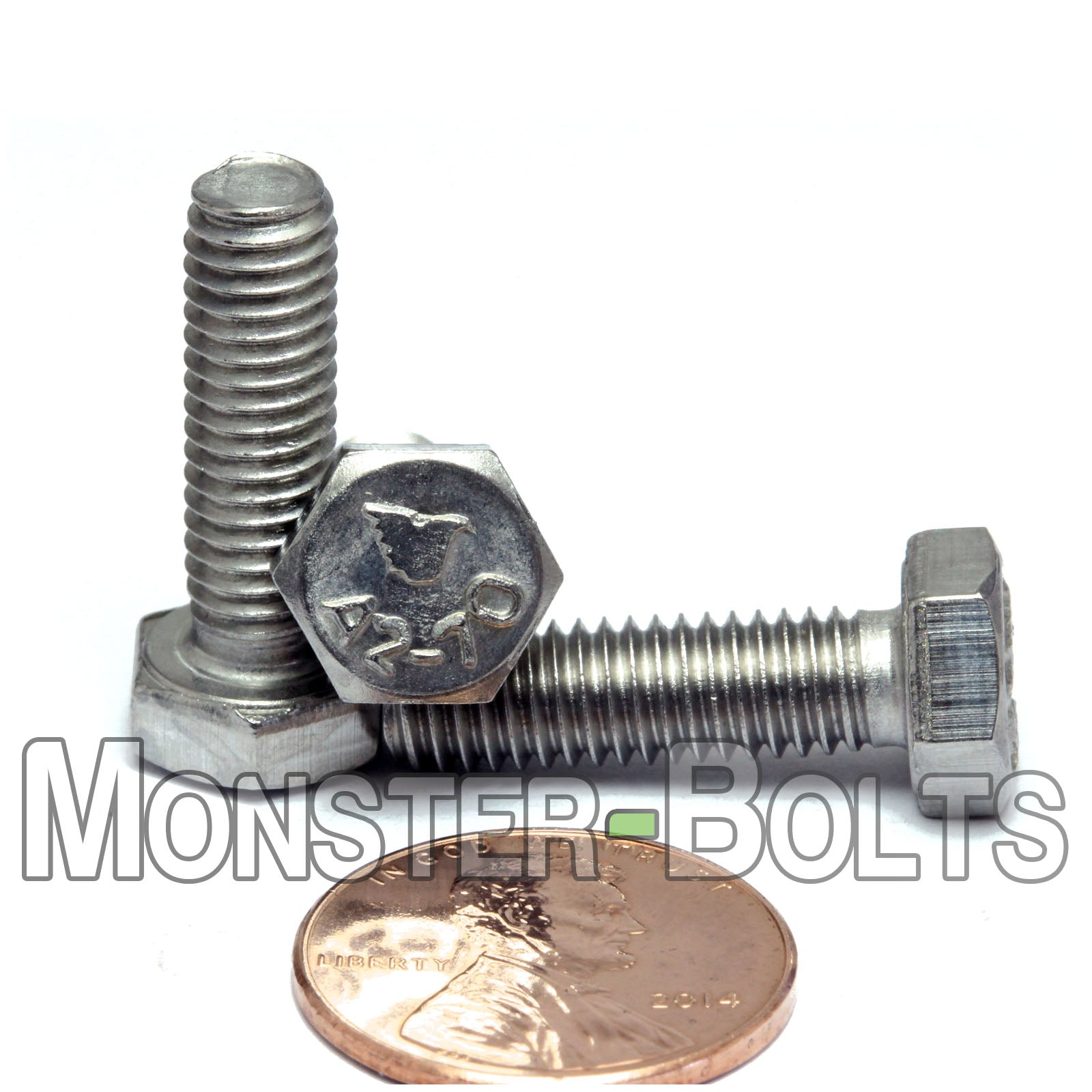 M6-1.0 x 20mm Stainless Steel Hex Cap Bolt, perfect for use in outdoor structures.