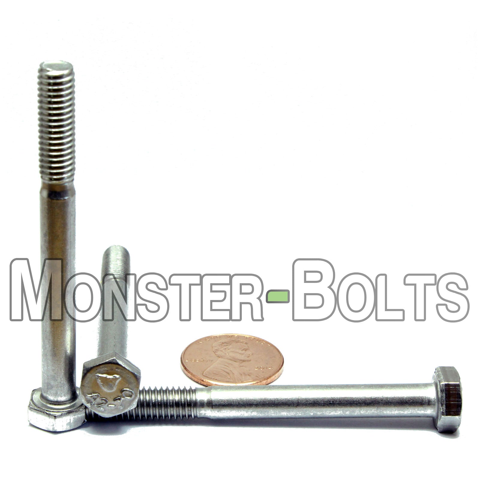 M6-1.0 Stainless Steel Hex Cap Bolts - Full & Partial Thread