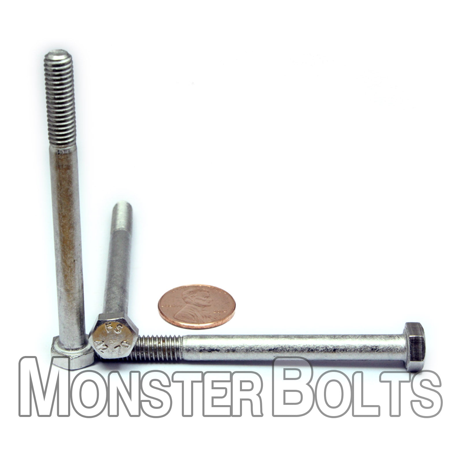 M6-1.0 Stainless Steel Hex Cap Bolts - Full & Partial Thread