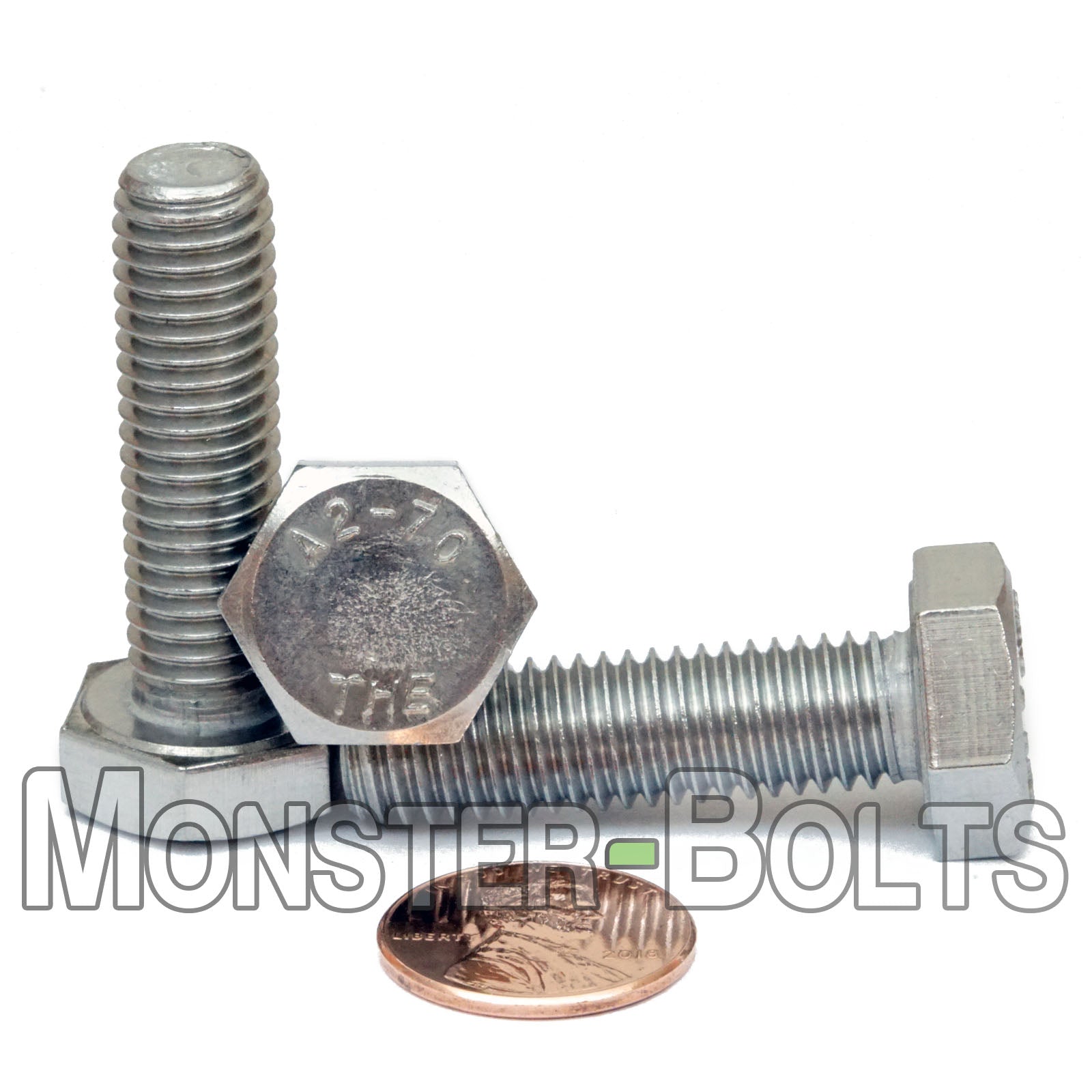 M10-1.50 Stainless Steel Hex Cap Bolt, 35mm Length, Full Thread, precision-engineered bolt for high-tensile strength fastening.