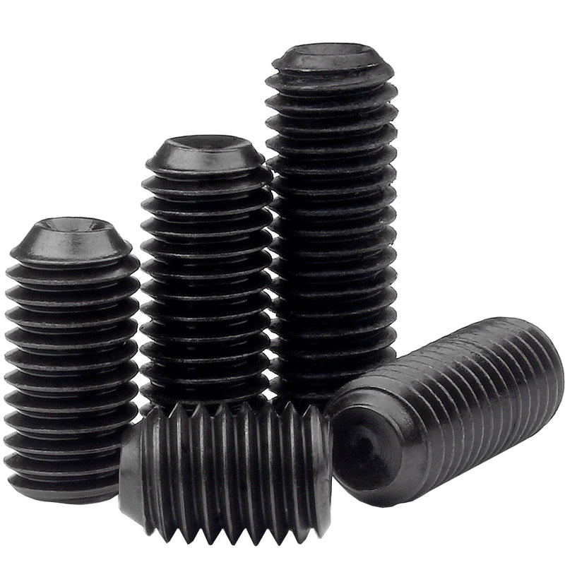 5/16"-18 Socket Set screws Cup Point, Alloy Steel with Black Oxide