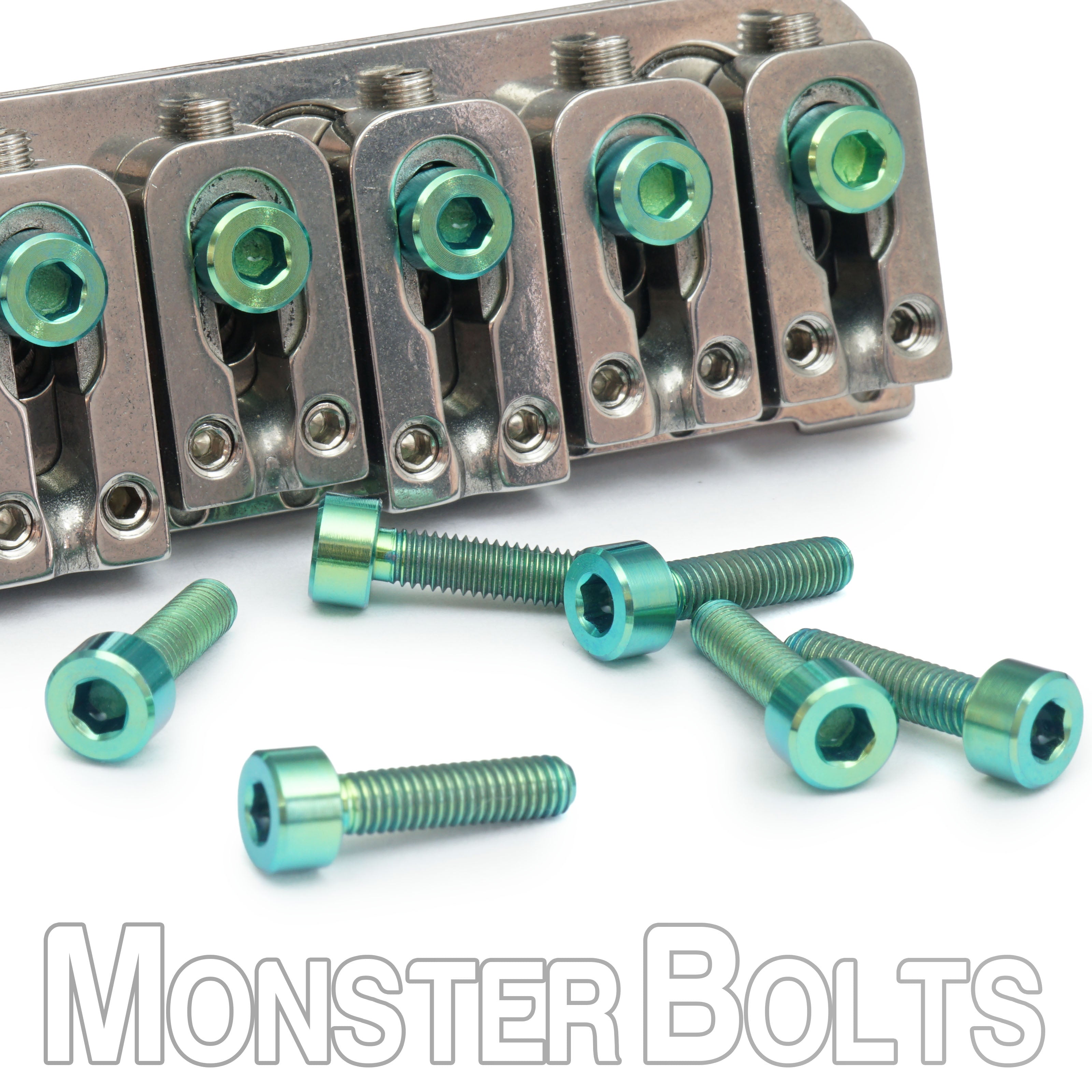 Anodized Titanium Saddle Mounting Screws for VegaTrem VT1 — Blue, Purple, Gold, Green (Set of 6)