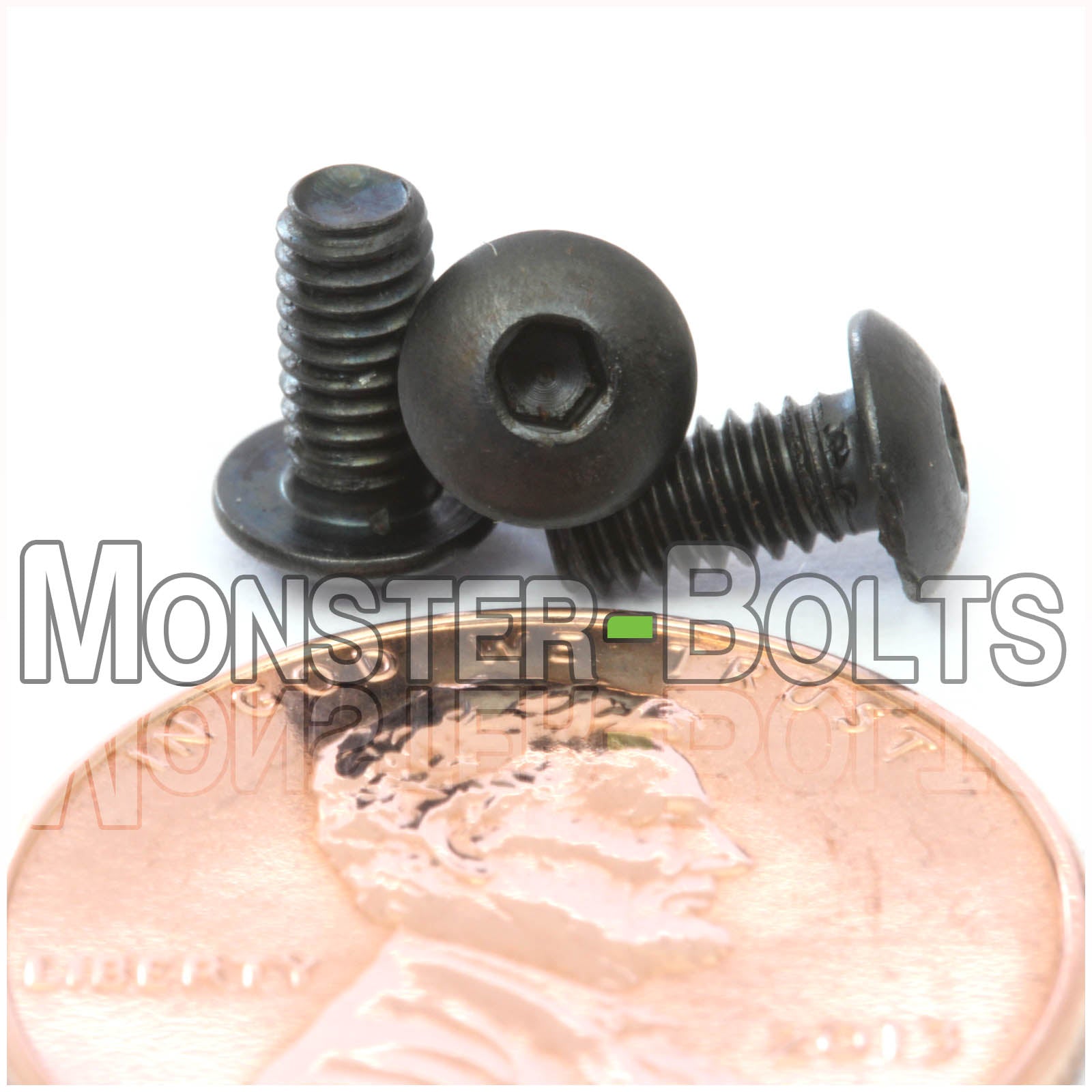 Bulk #4-48 Fine Thread, Button Head Socket Cap screws, Alloy Steel with Black Oxide