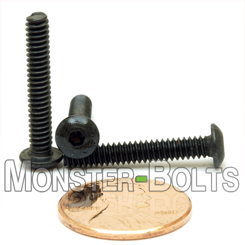 BULK #6-32 Button Head Socket Cap screws, Alloy Steel with Black Oxide