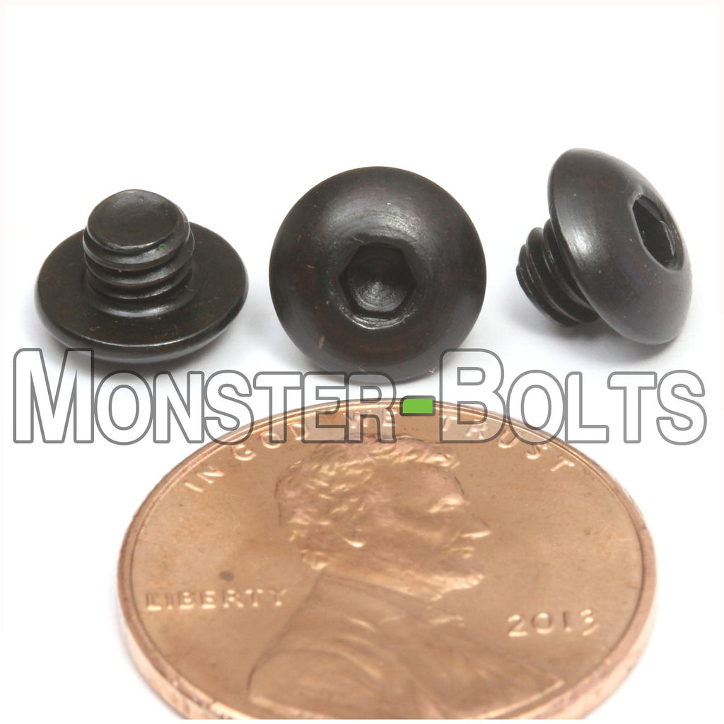 BULK #8-32 Button Head Socket Caps screws, Alloy Steel with Black Oxid