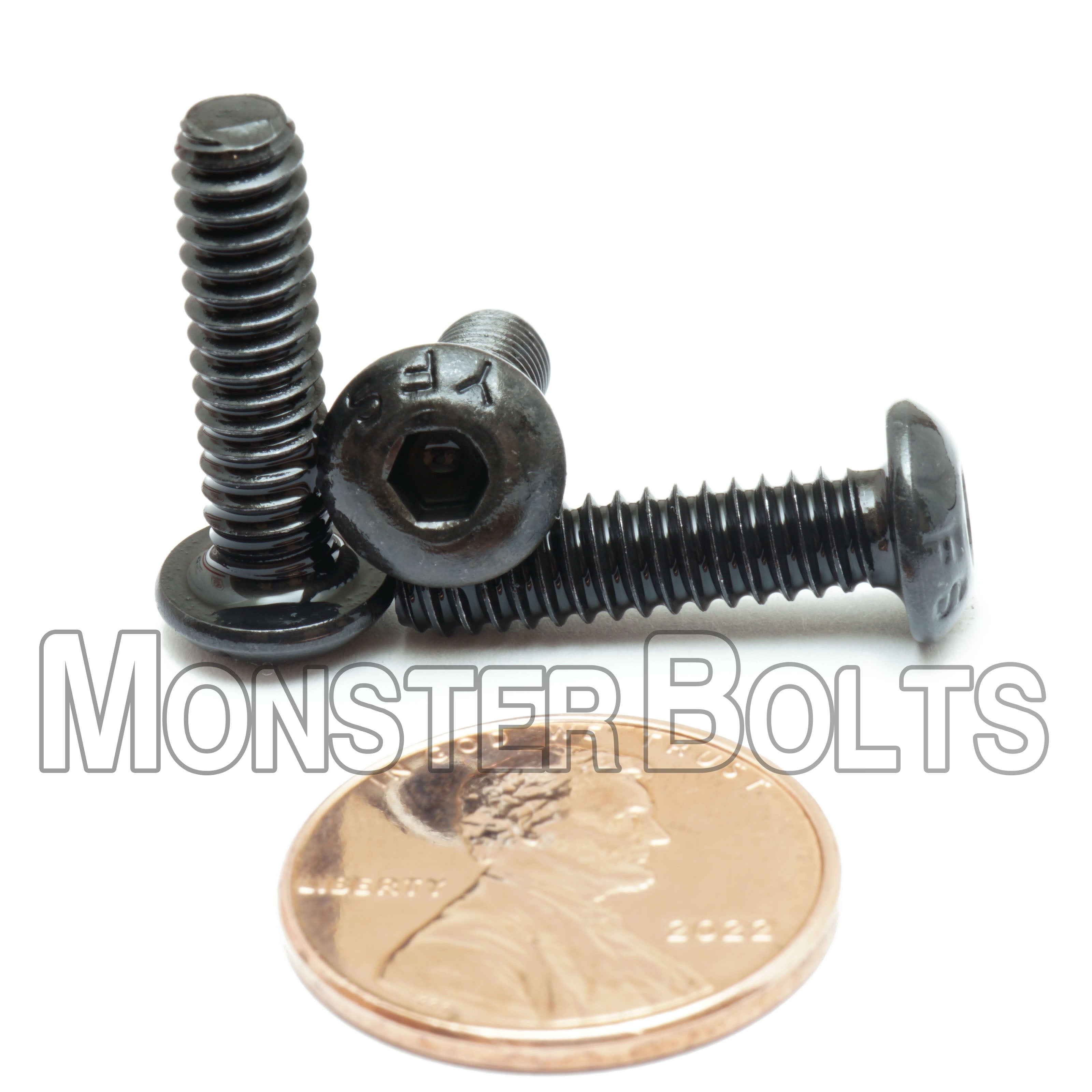 BULK #10-24 Button Head Socket Cap screws, Alloy Steel with Black Oxide