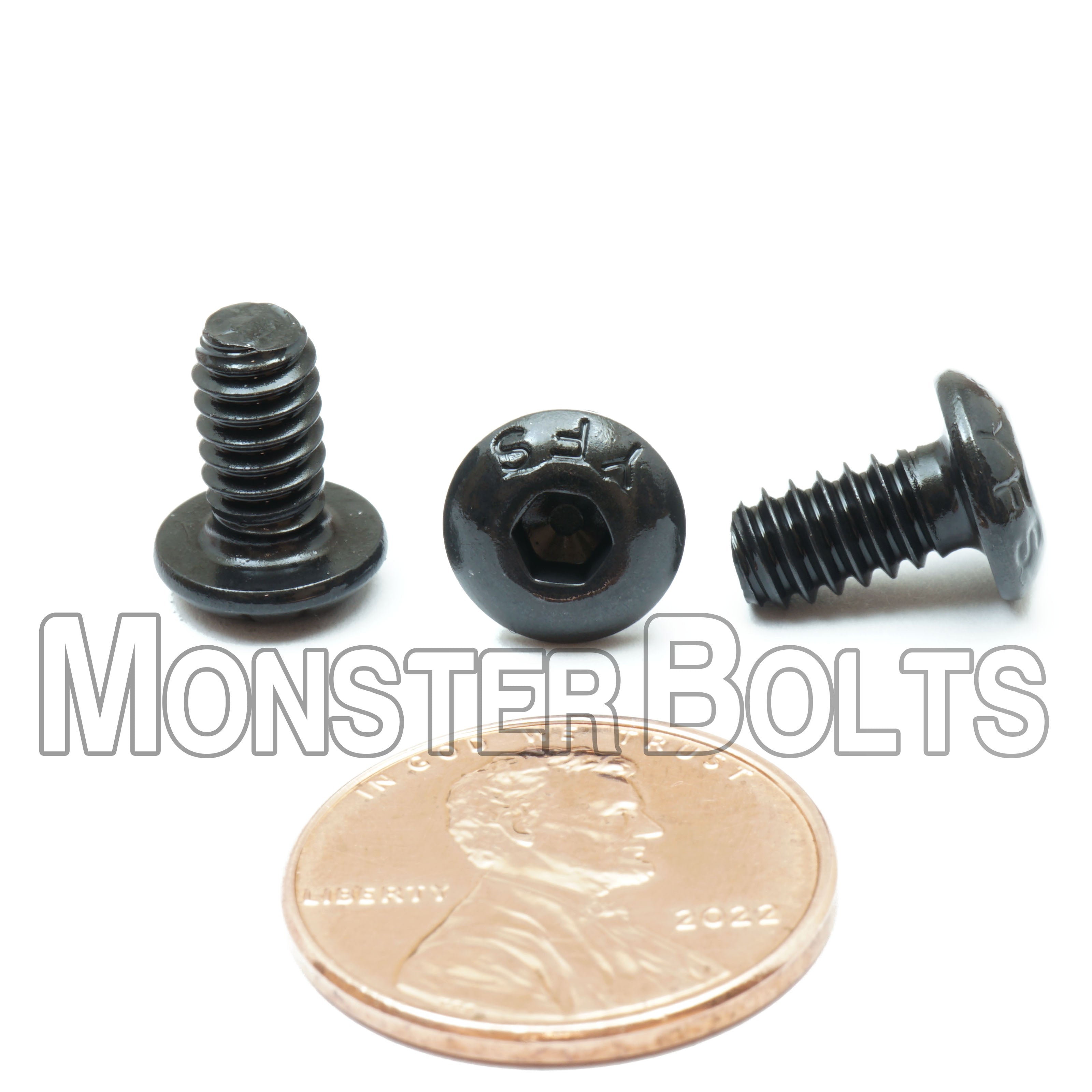 BULK #10-24 Button Head Socket Cap screws, Alloy Steel with Black Oxide