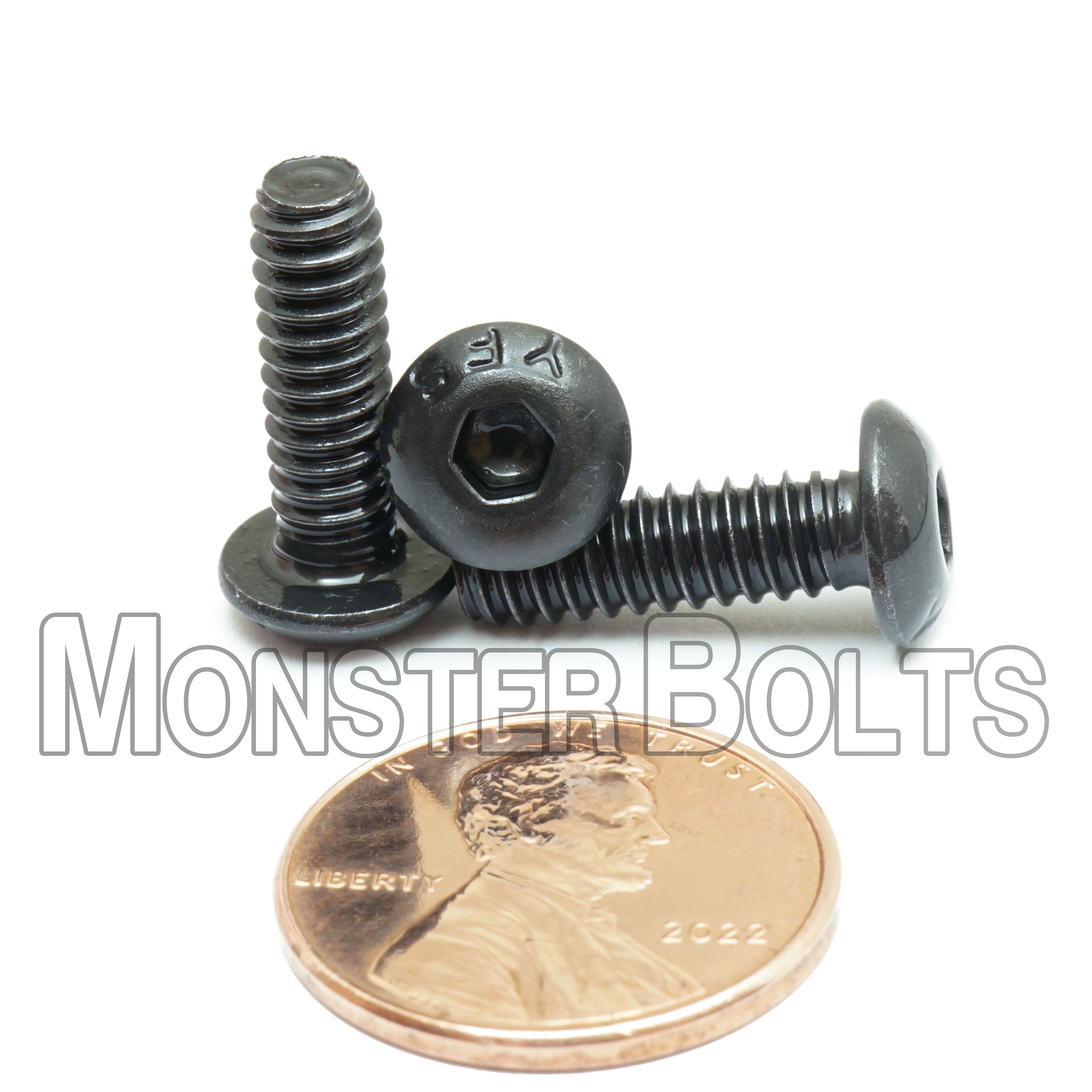 BULK #10-24 Button Head Socket Cap screws, Alloy Steel with Black Oxide