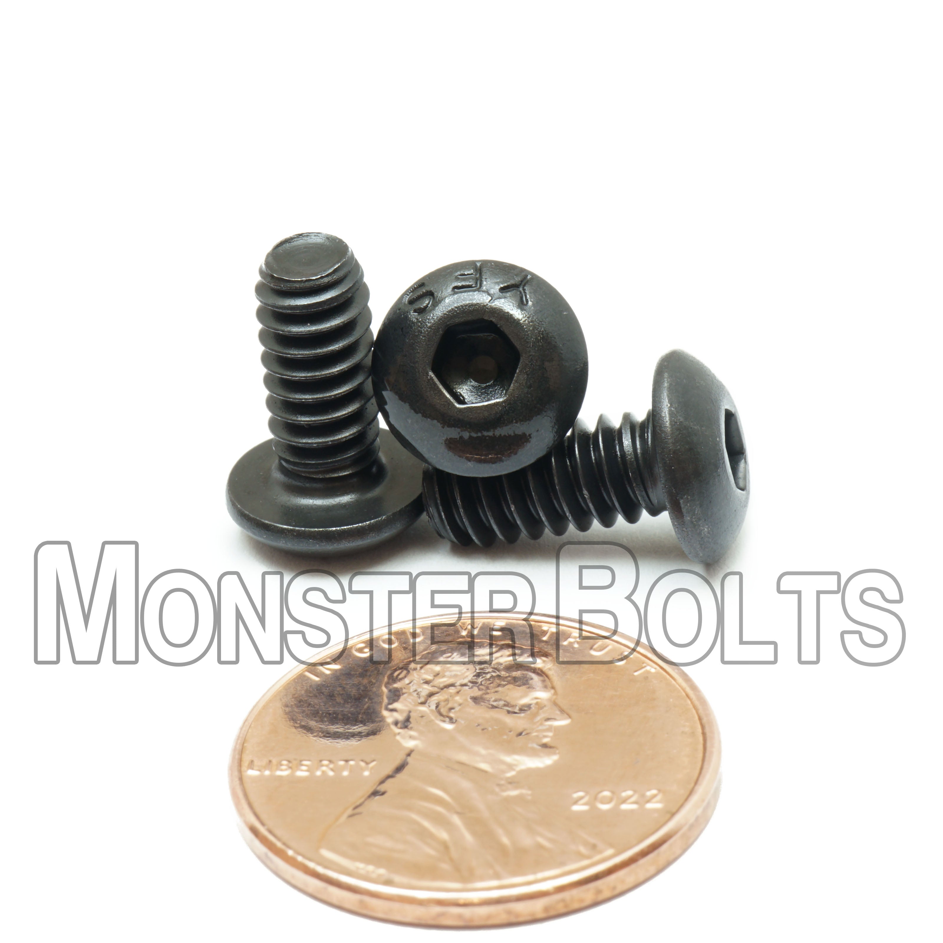 BULK #10-24 Button Head Socket Cap screws, Alloy Steel with Black Oxide