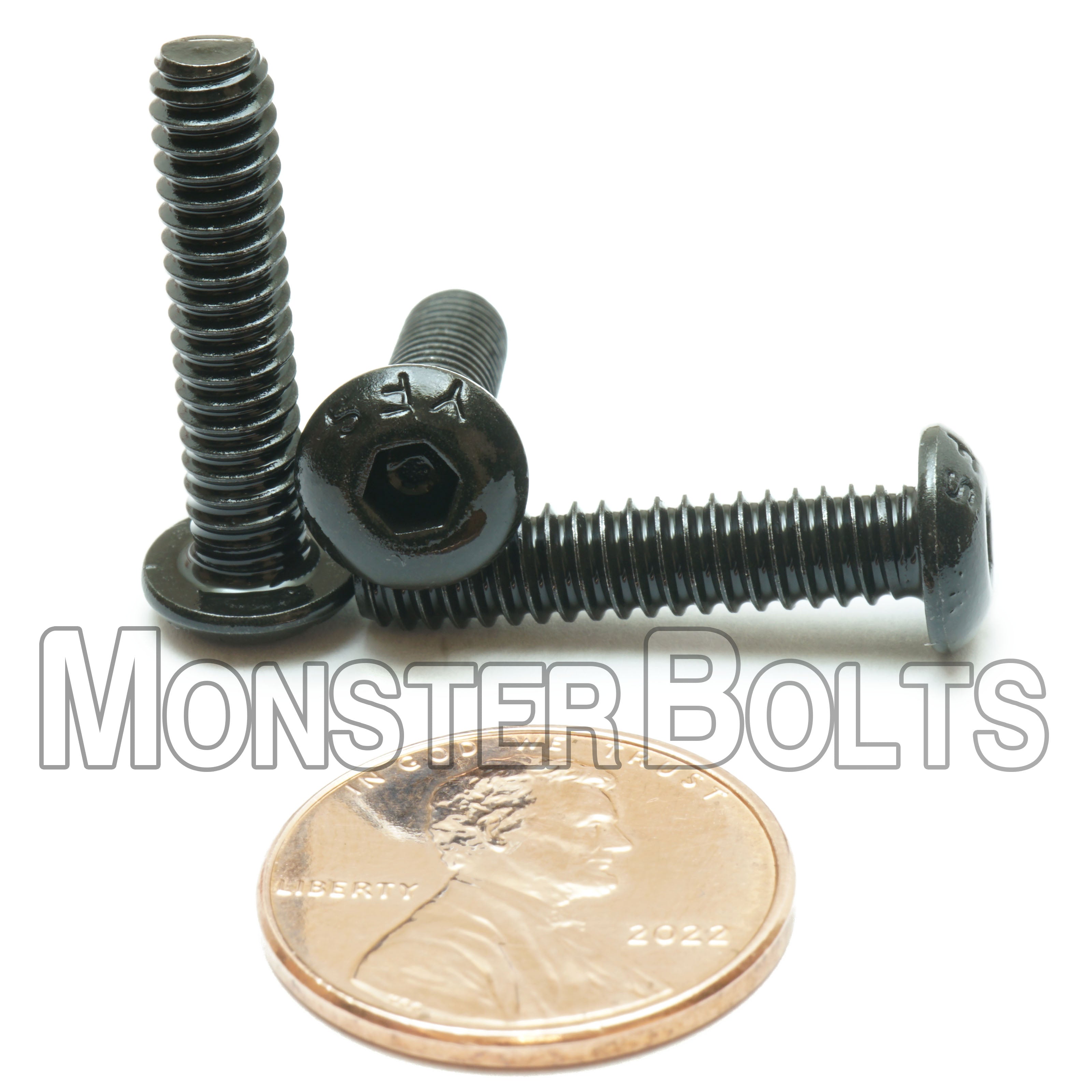 BULK #10-24 Button Head Socket Cap screws, Alloy Steel with Black Oxide