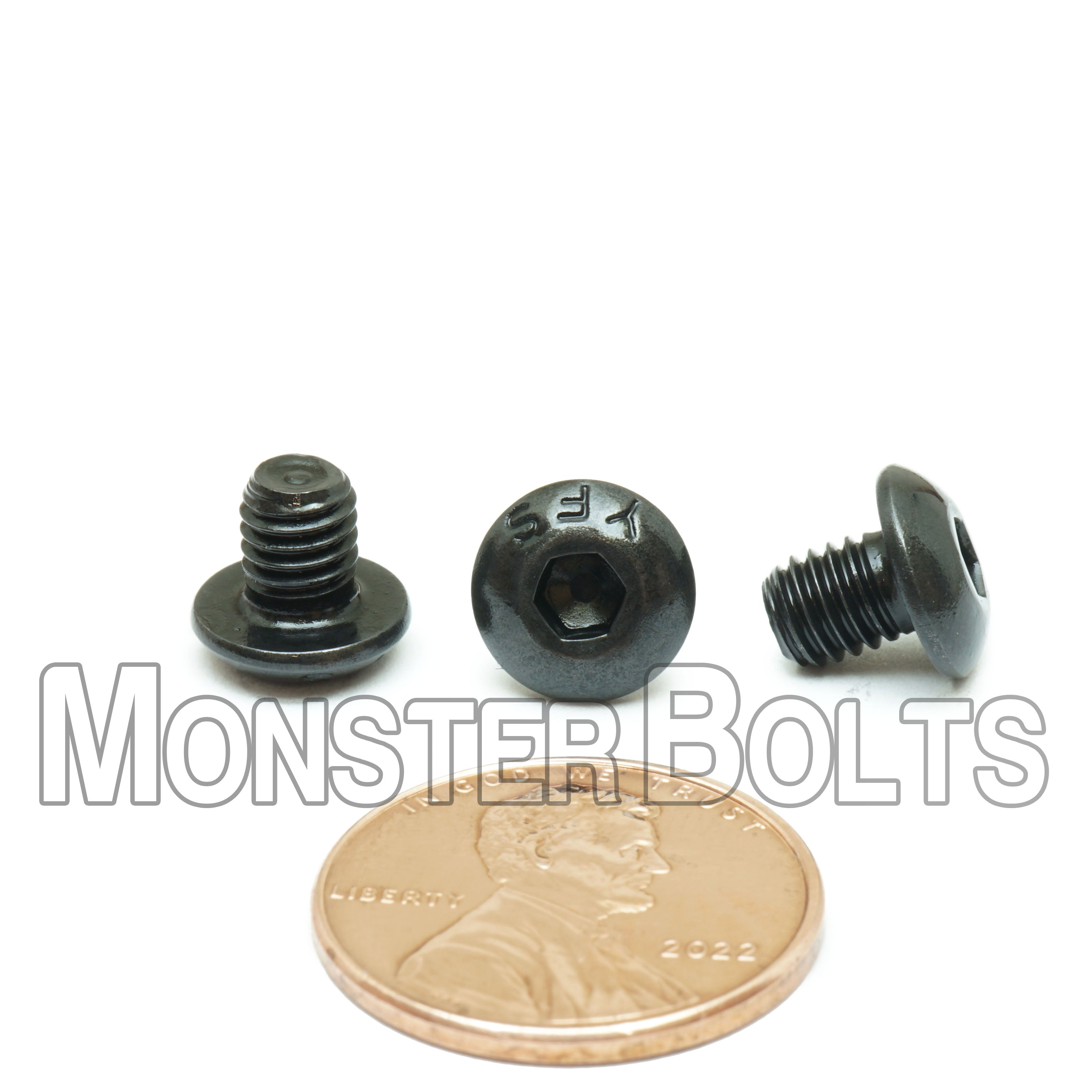 BULK #10-32 Fine Thread, Button Head Socket Cap screws, Alloy Steel with Black Oxide