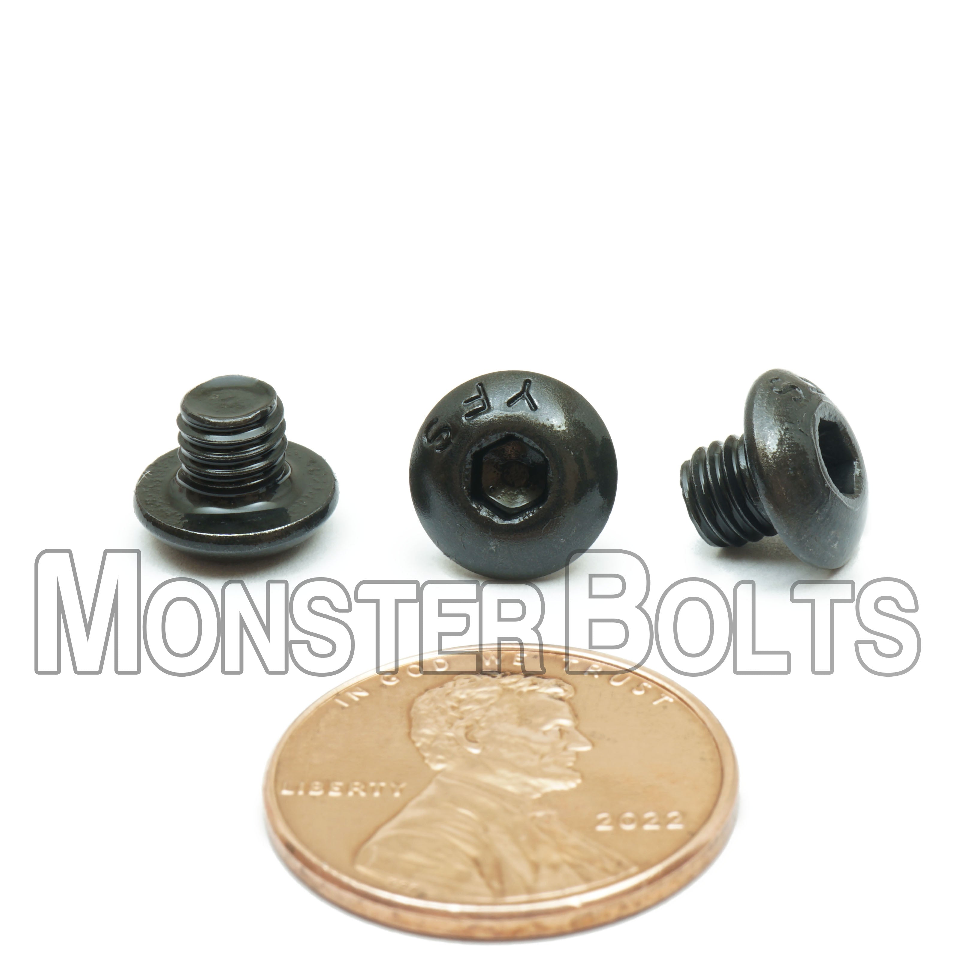 BULK #10-32 Fine Thread, Button Head Socket Cap screws, Alloy Steel with Black Oxide