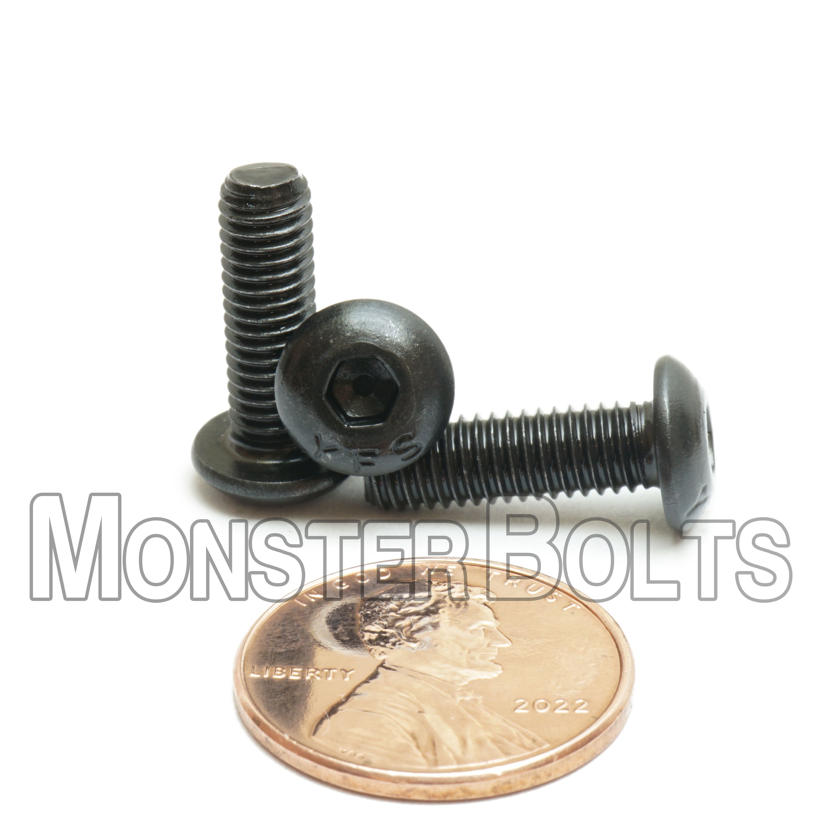 BULK #10-32 Fine Thread, Button Head Socket Cap screws, Alloy Steel with Black Oxide