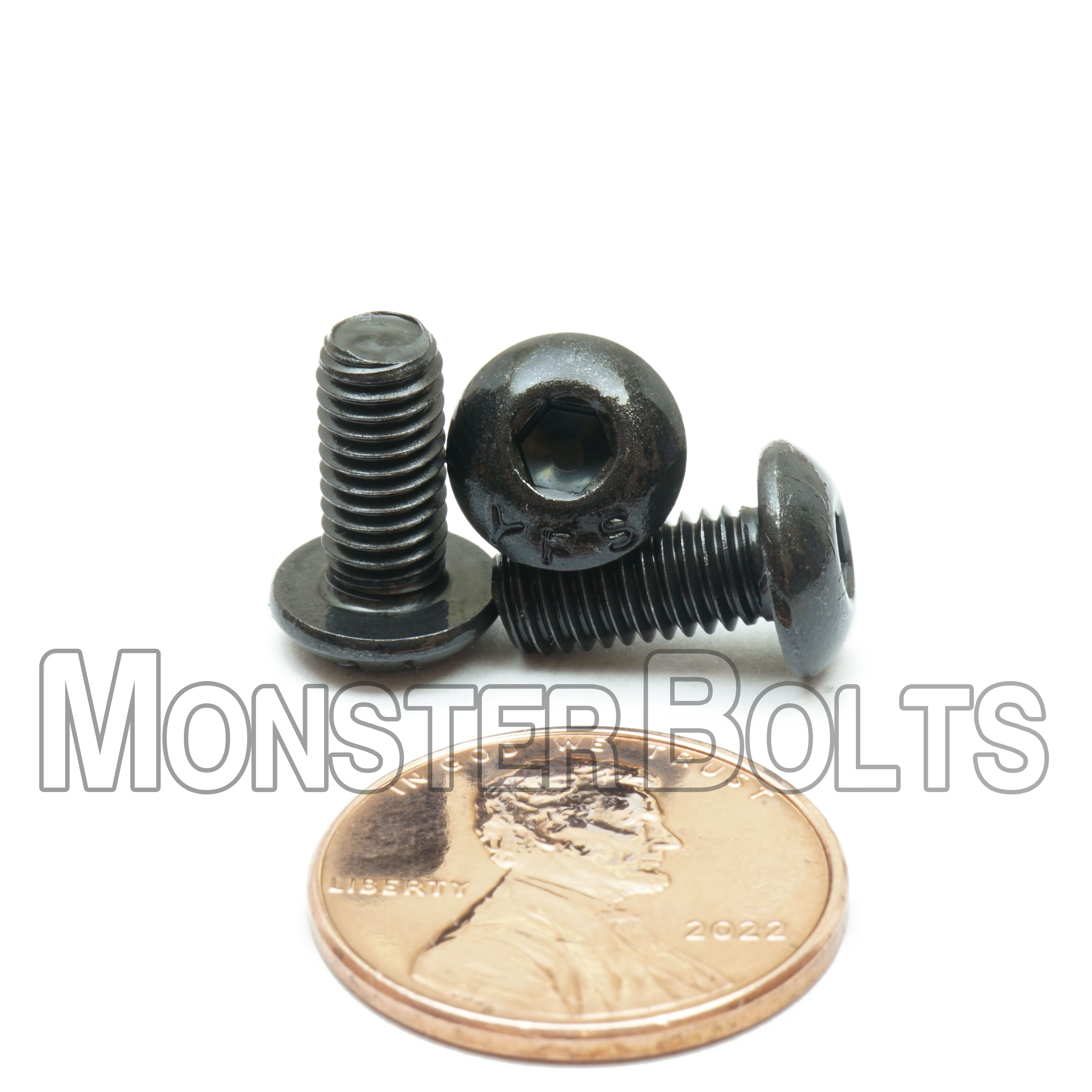 BULK #10-32 Fine Thread, Button Head Socket Cap screws, Alloy Steel with Black Oxide