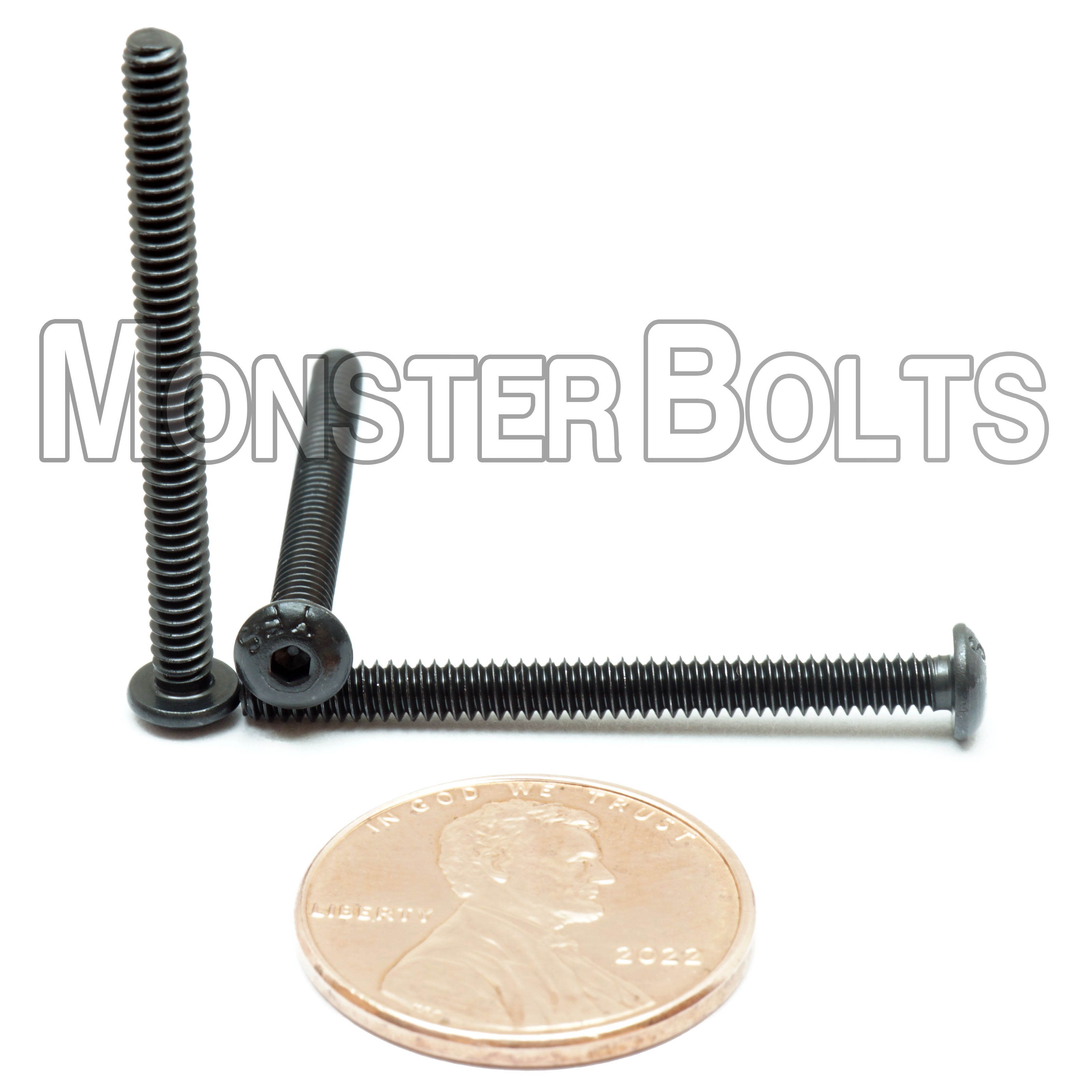 Bulk #4-40 Button Head Socket Cap screws, Alloy Steel with Black Oxide