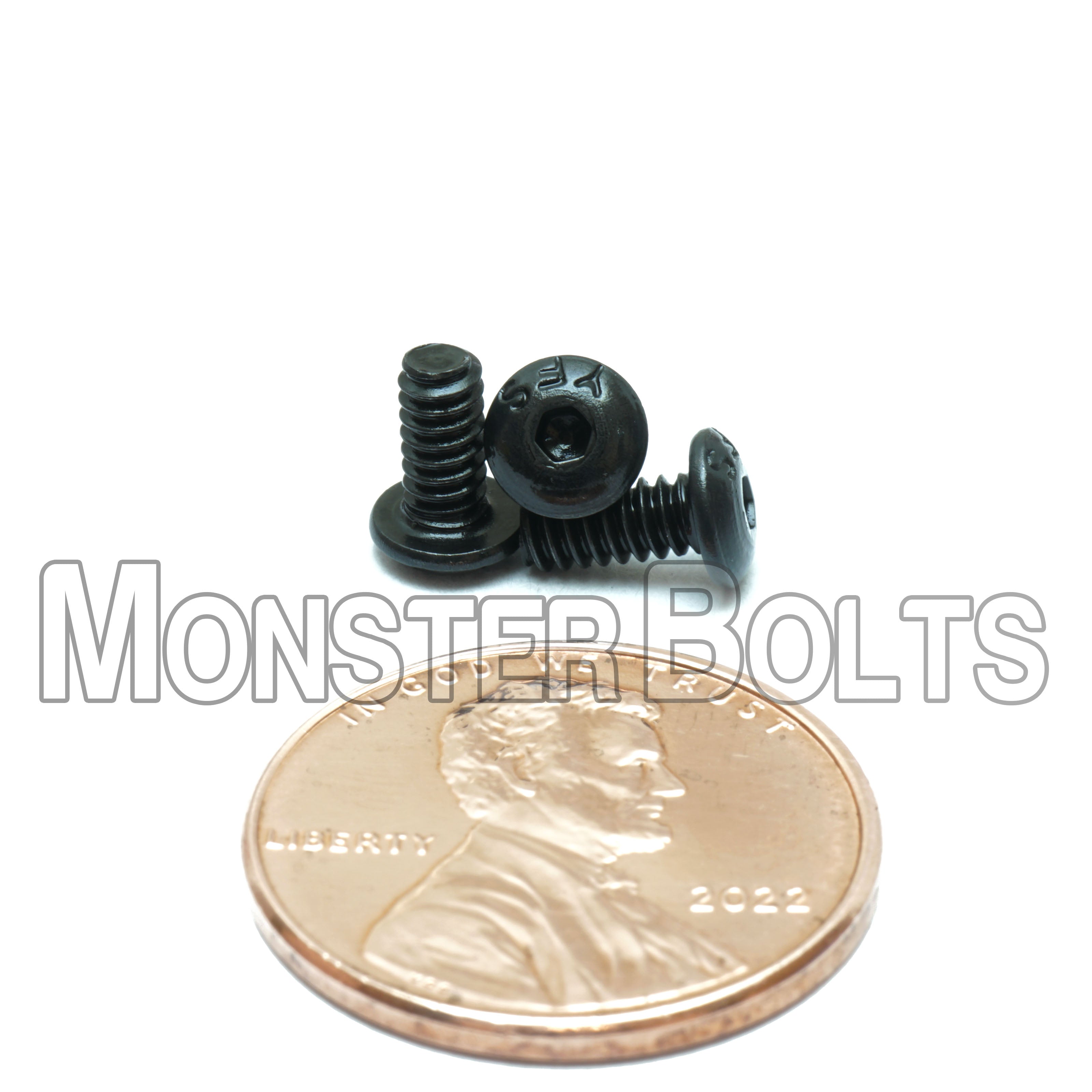 Bulk #4-40 Button Head Socket Cap screws, Alloy Steel with Black Oxide