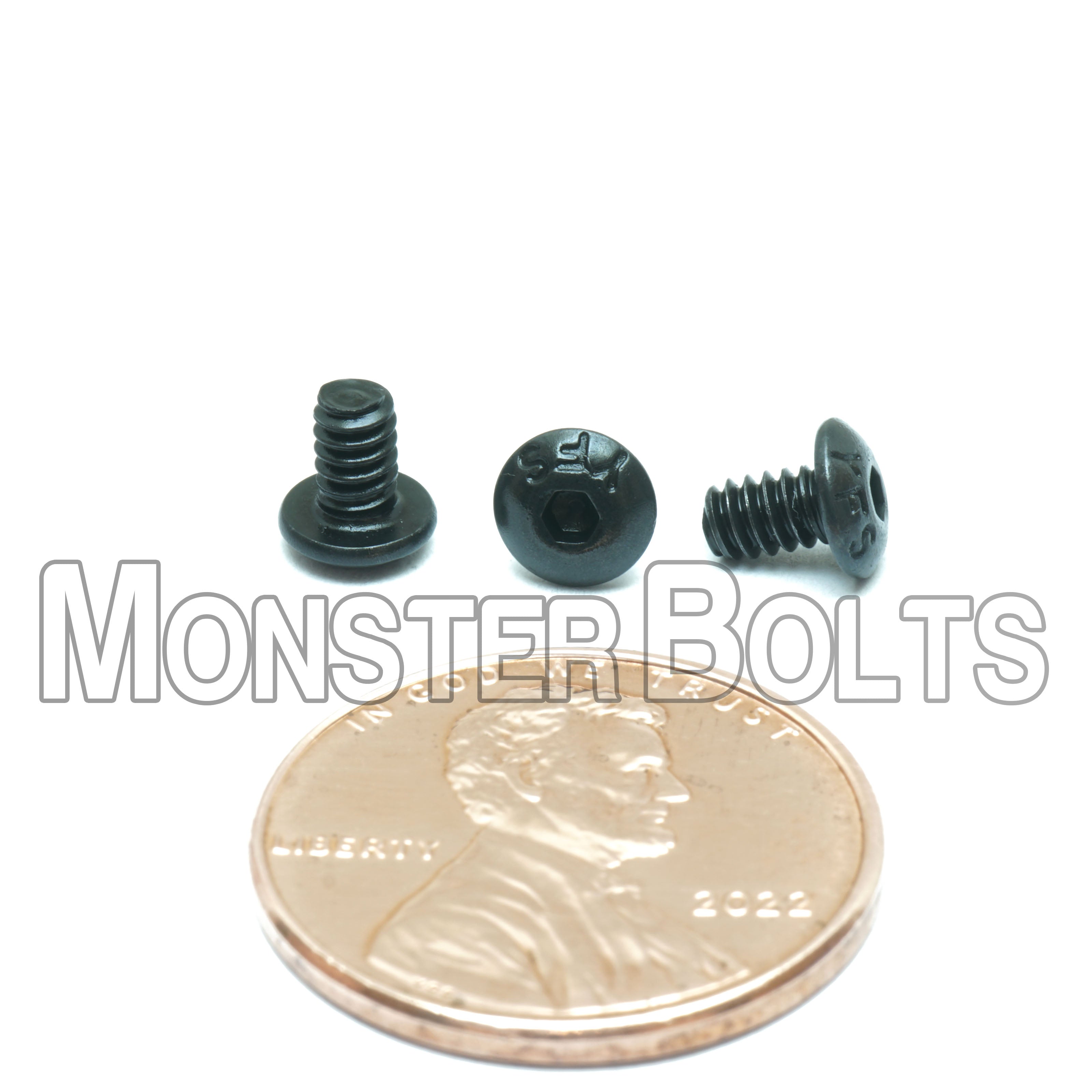 Bulk #4-40 Button Head Socket Cap screws, Alloy Steel with Black Oxide