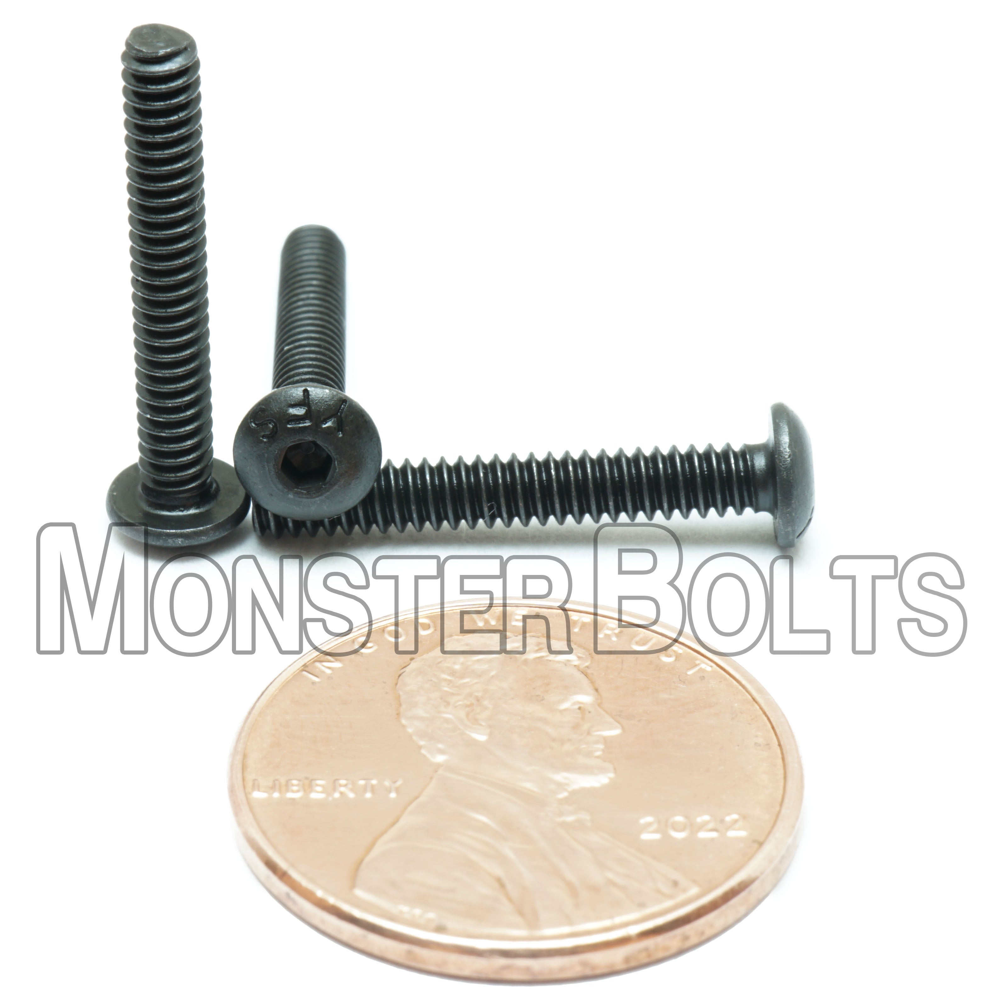 Bulk #4-40 Button Head Socket Cap screws, Alloy Steel with Black Oxide