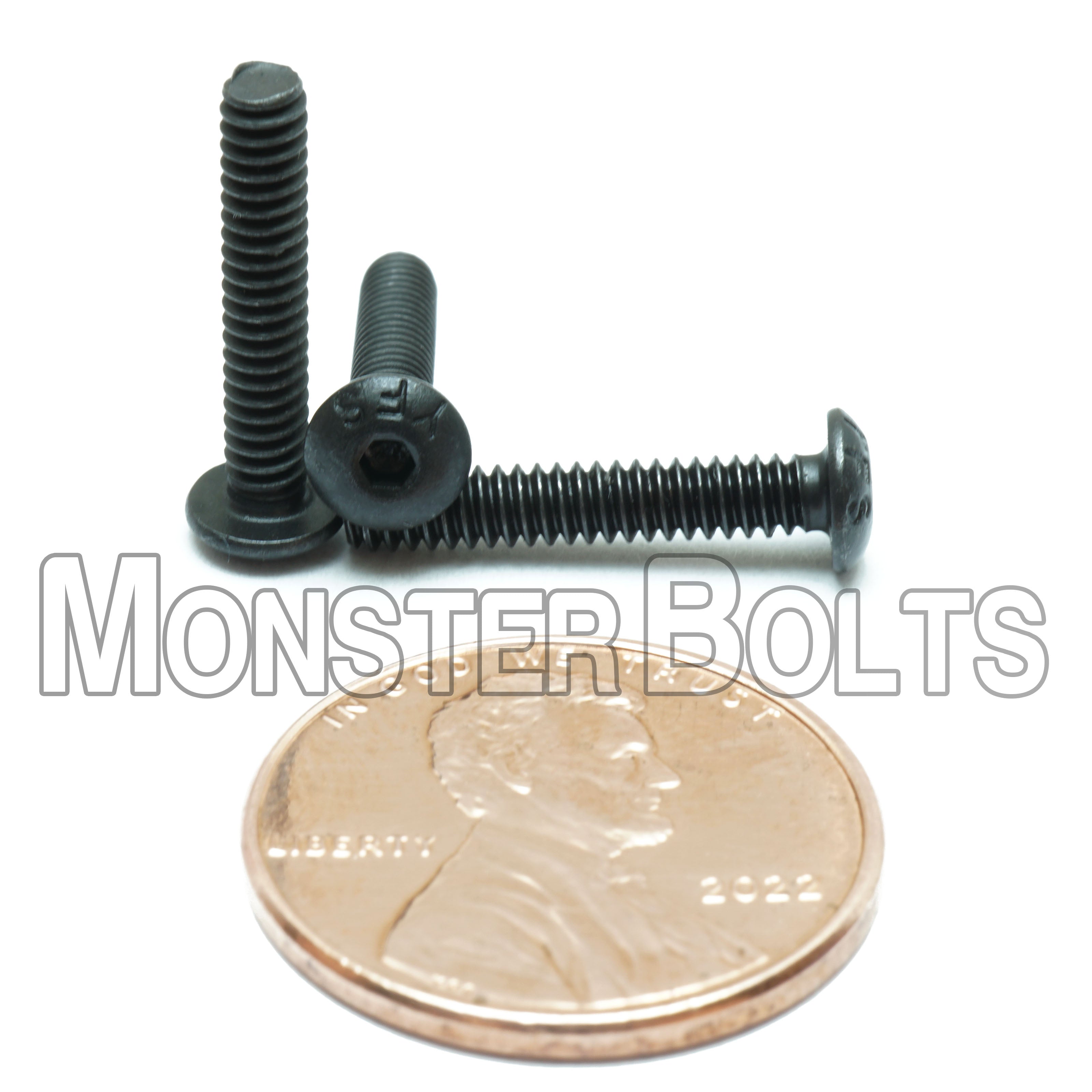 Bulk #4-40 Button Head Socket Cap screws, Alloy Steel with Black Oxide