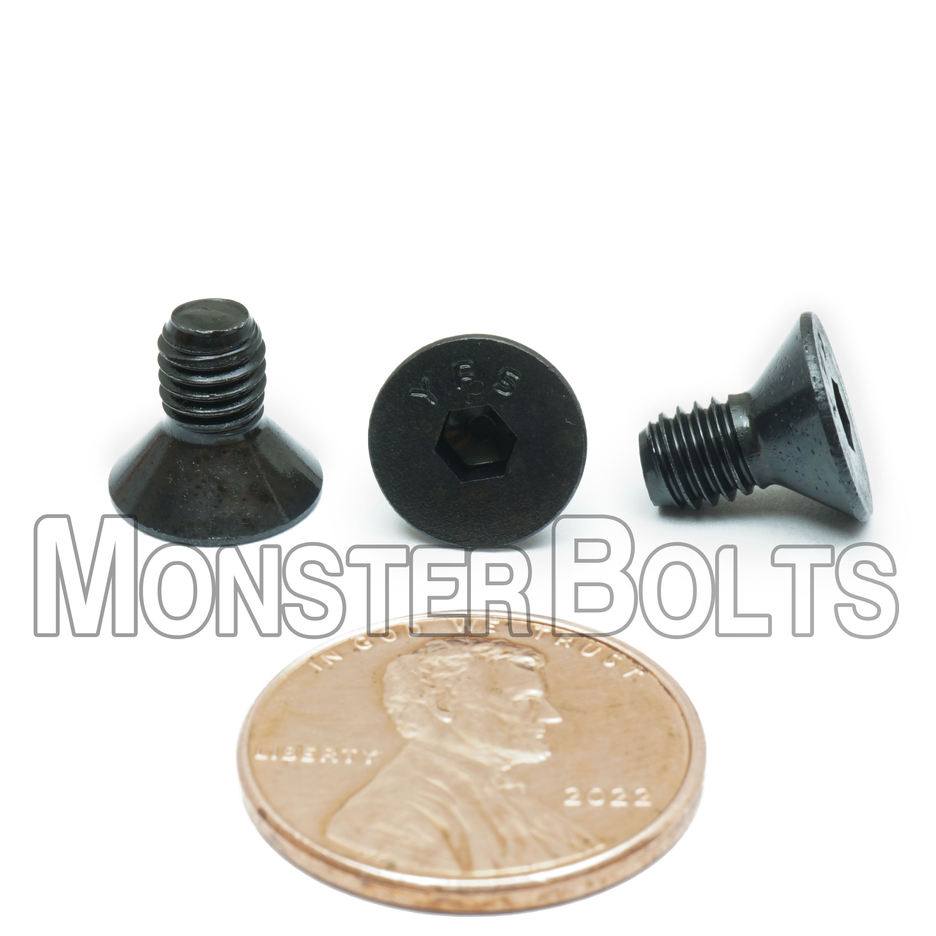 BULK #10-32 Flat Head Socket Cap screws, Alloy Steel with Black Oxide, Fine Thread