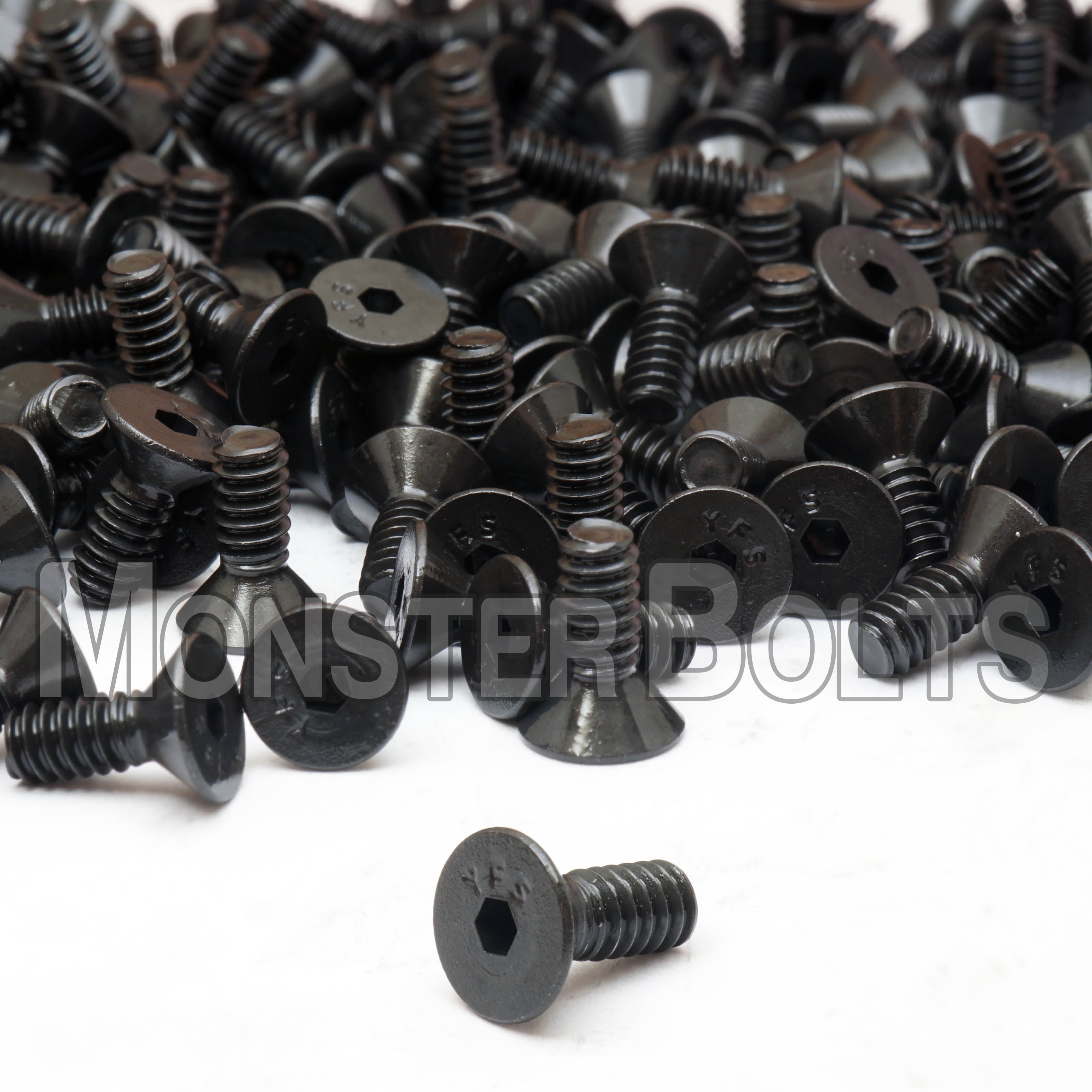 #6-32 Flat Head Socket Cap screws, Alloy Steel with Black Oxide