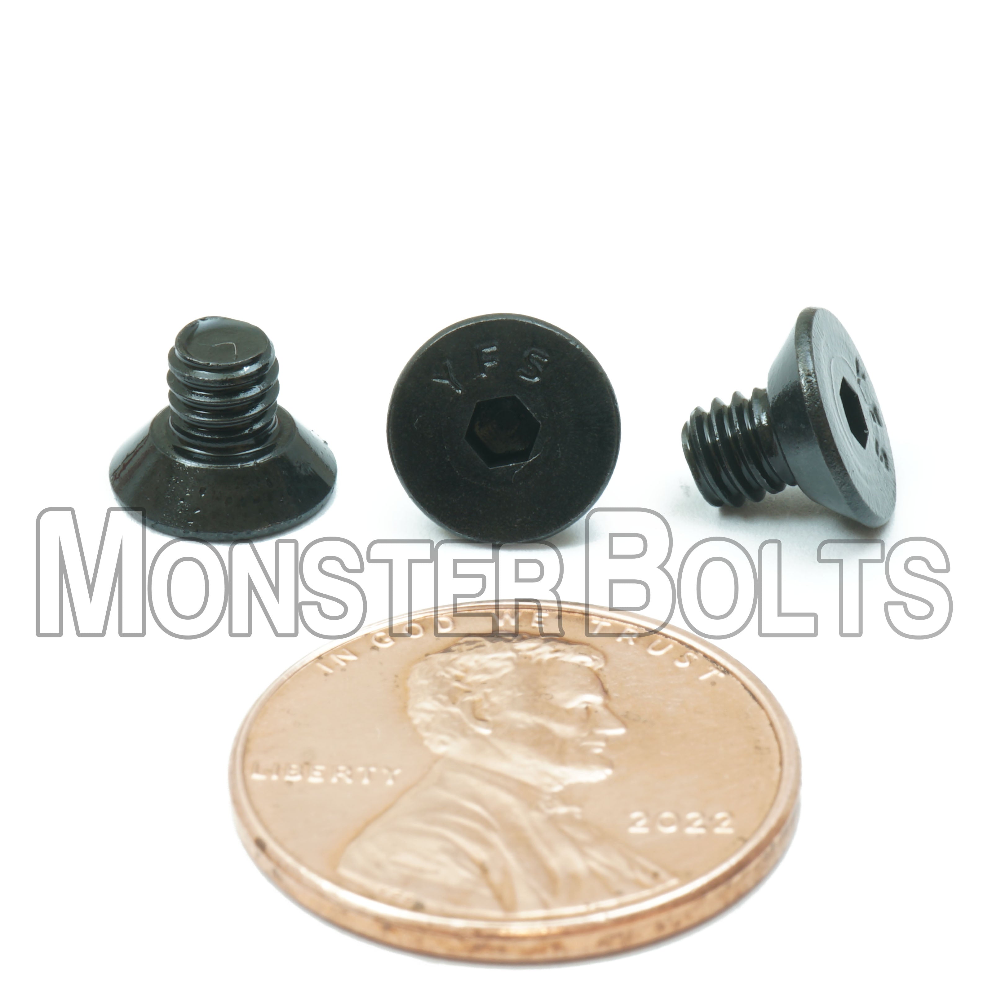 BULK #8-32 Flat Head Socket Cap screws, Alloy Steel with Black Oxide