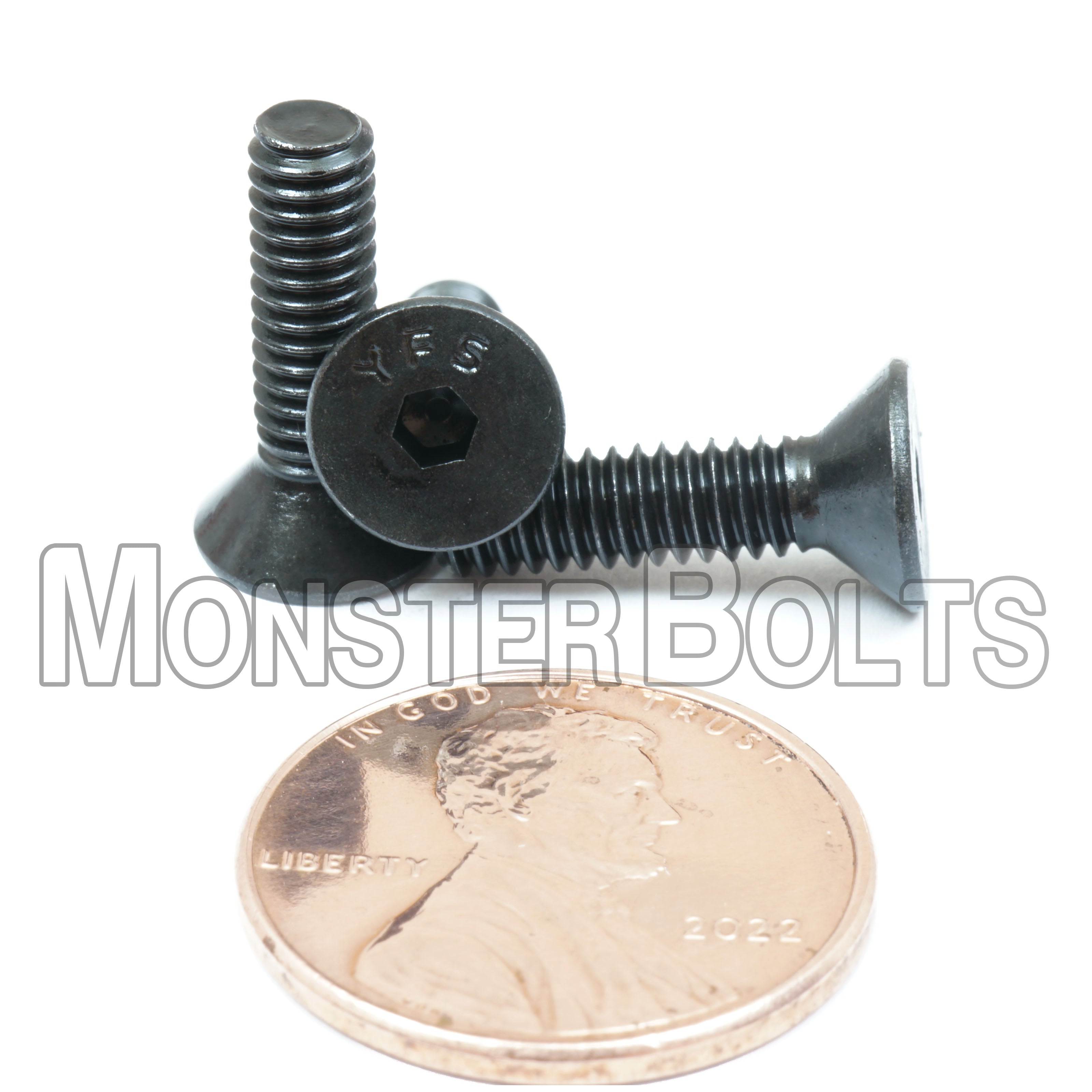 BULK #8-32 Flat Head Socket Cap screws, Alloy Steel with Black Oxide