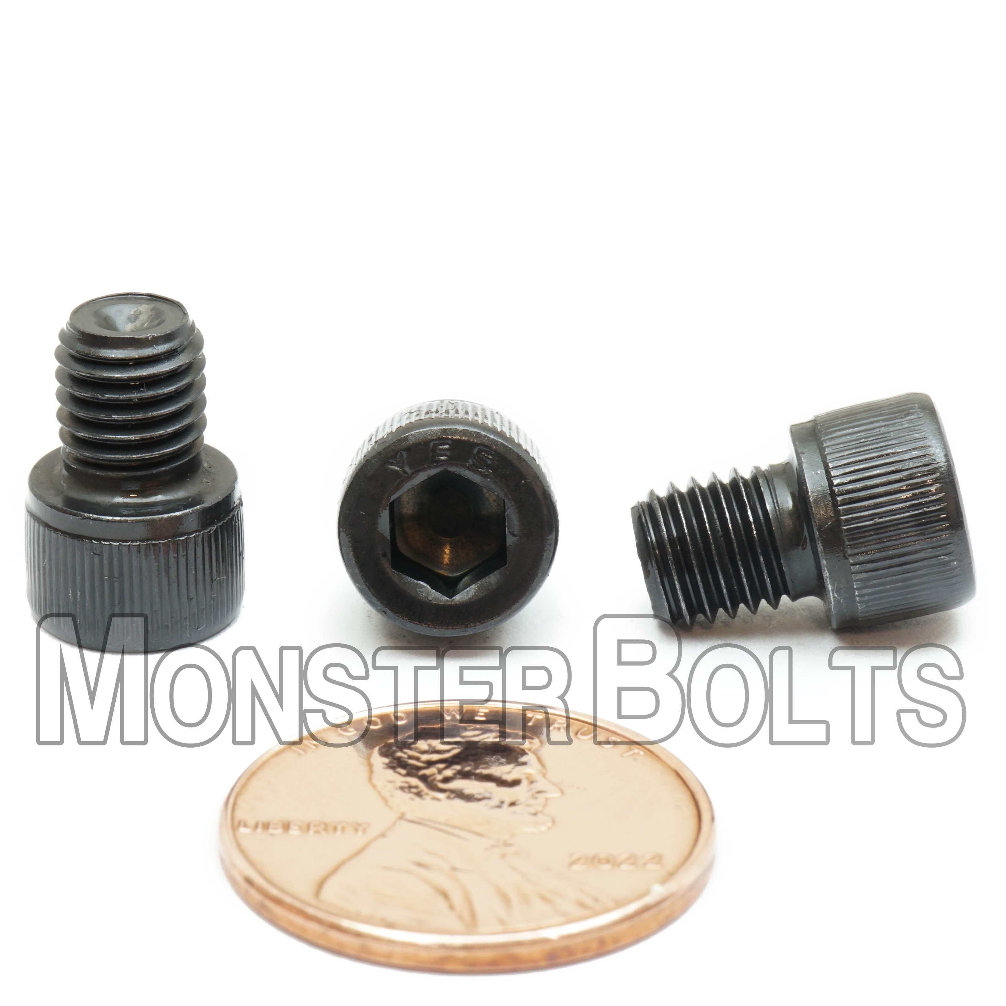 1/4"-28 Socket Head Cap screws, Alloy Steel with Black Oxide, Fine Thread