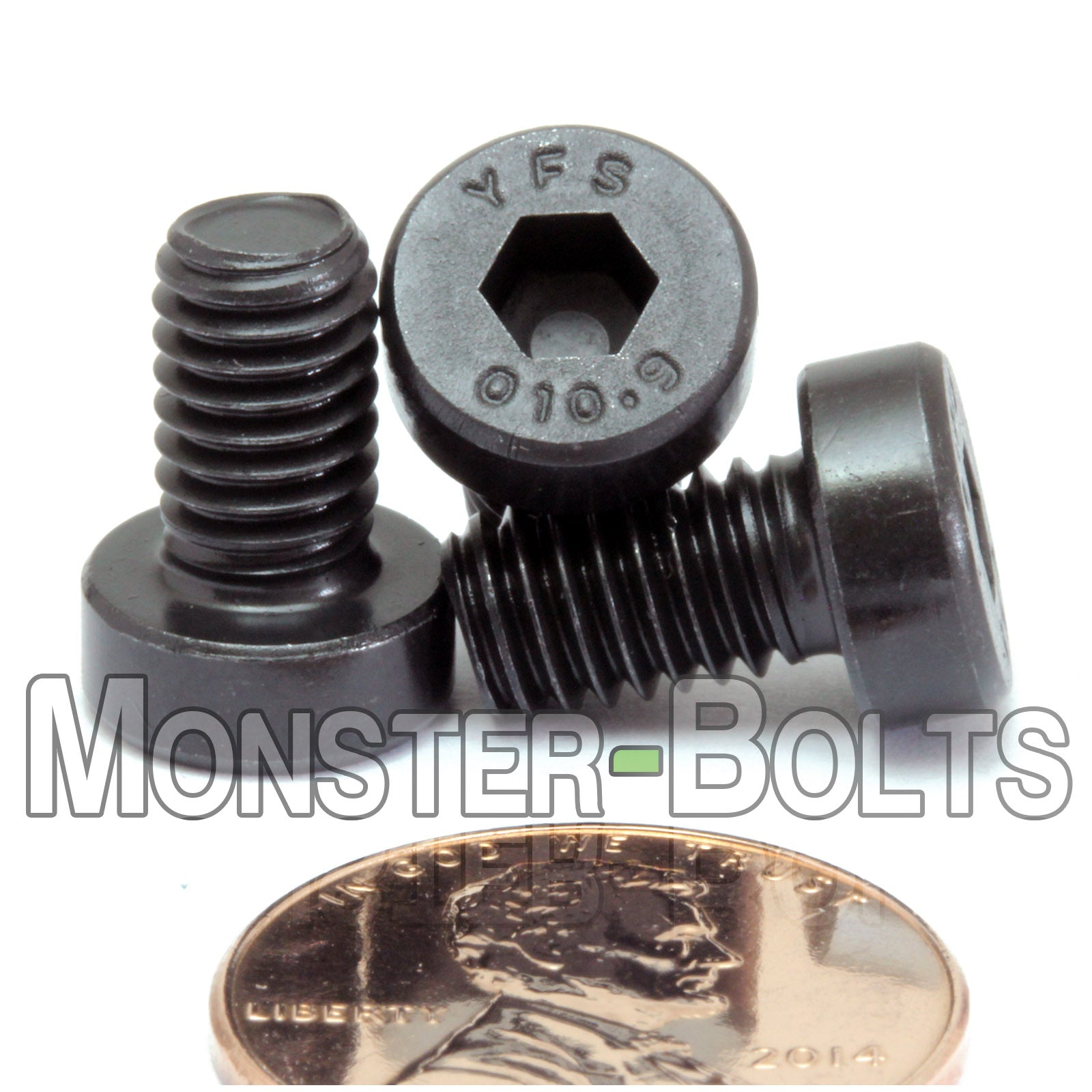 M6 Low Head Socket Cap screws, Class 10.9 Alloy Steel w/ Black Oxide