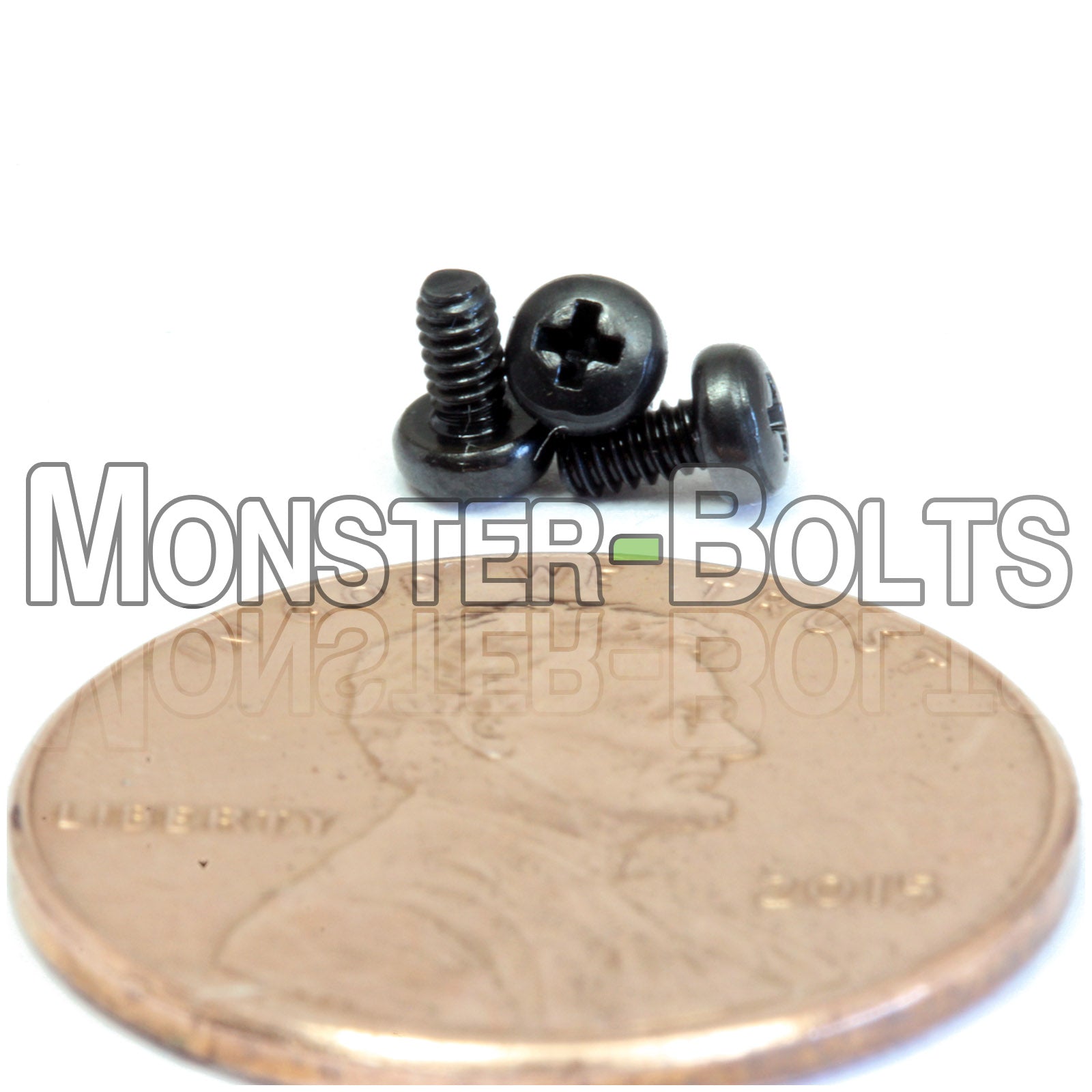 M1.6 Phillips Pan Head Machine screws, Steel w/ Black Oxide and Oil DIN 7985A Coarse Thread