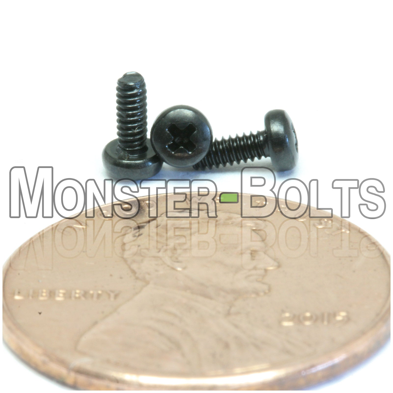 M1.6 Phillips Pan Head Machine screws, Steel w/ Black Oxide and Oil DIN 7985A Coarse Thread