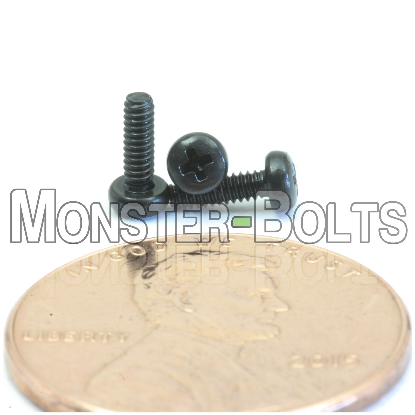 M1.6 Phillips Pan Head Machine screws, Steel w/ Black Oxide and Oil DIN 7985A Coarse Thread