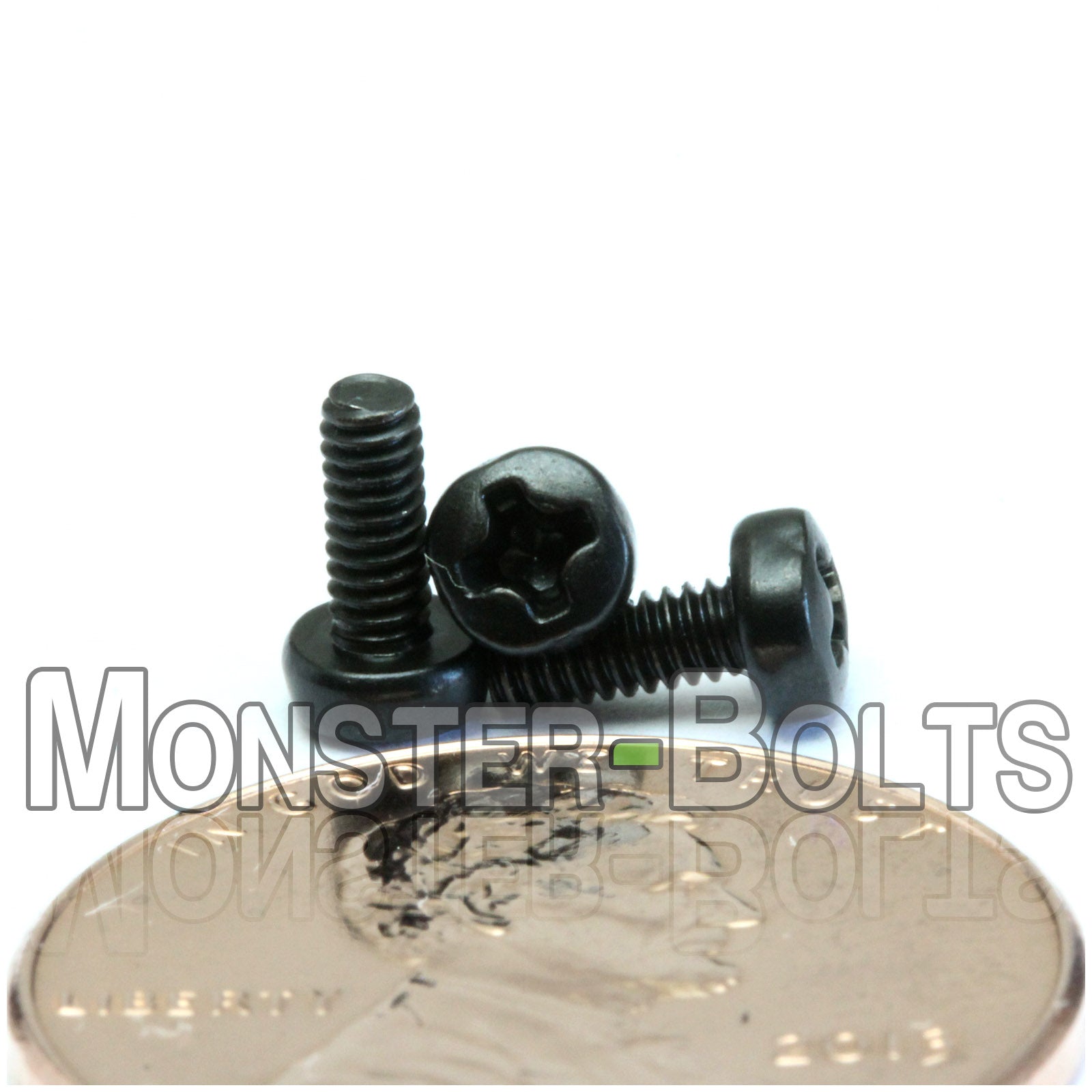 M2 Phillips Pan Head Machine screws, Steel w/ Black Oxide and Oil DIN 7985A Coarse Thread