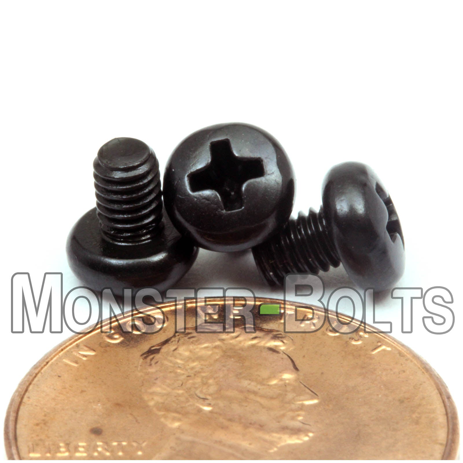 M3 Phillips Pan Head Machine screws, Steel w/ Black Oxide and Oil DIN 7985A Coarse Thread