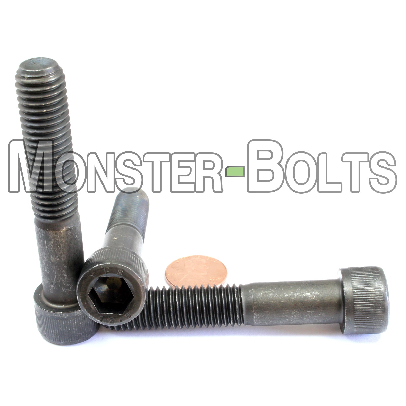 M12 Socket Head Cap screws, Class 12.9 Alloy Steel w/ Black Oxide