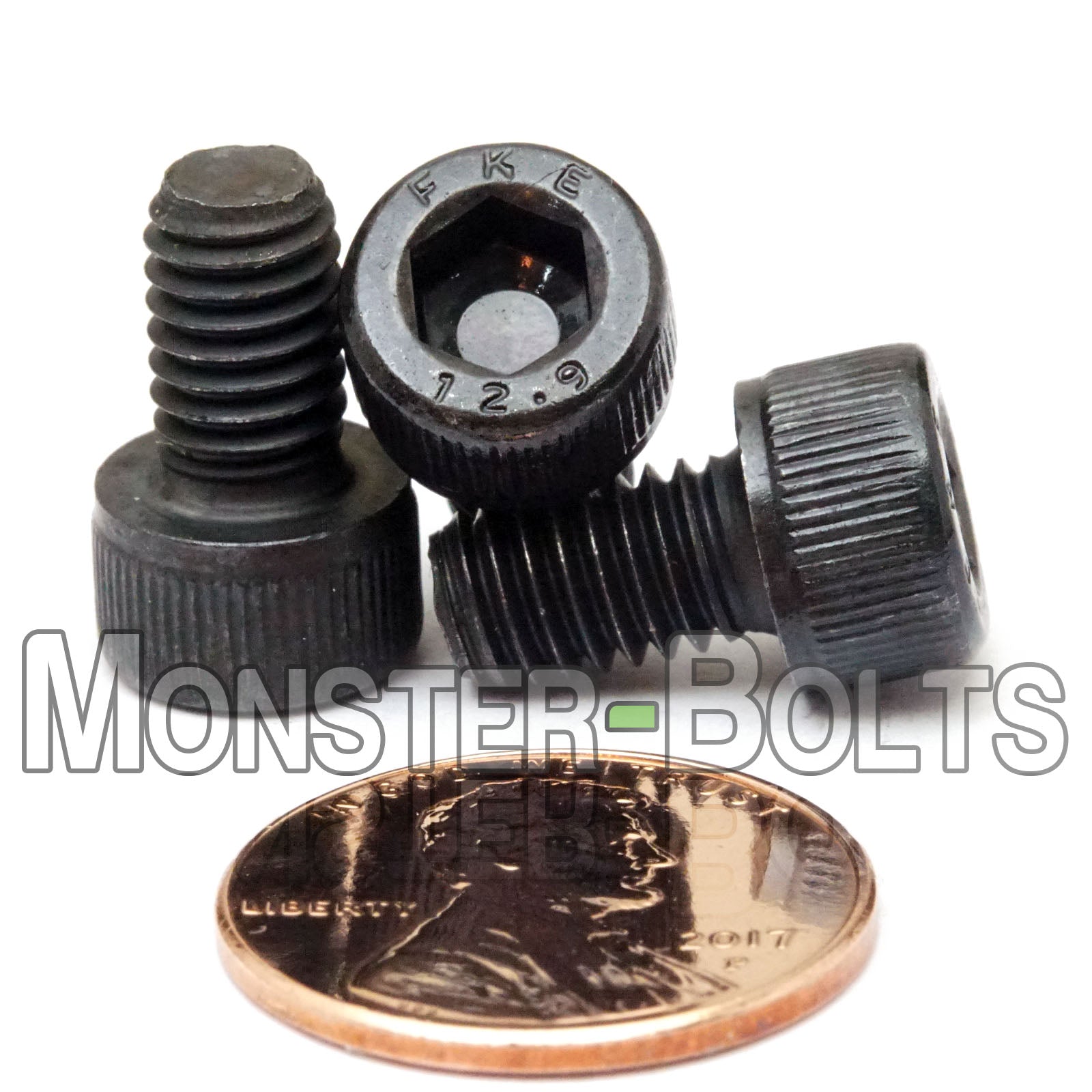 M6 Socket Head Cap screws, Class 12.9 Alloy Steel w/ Black Oxide