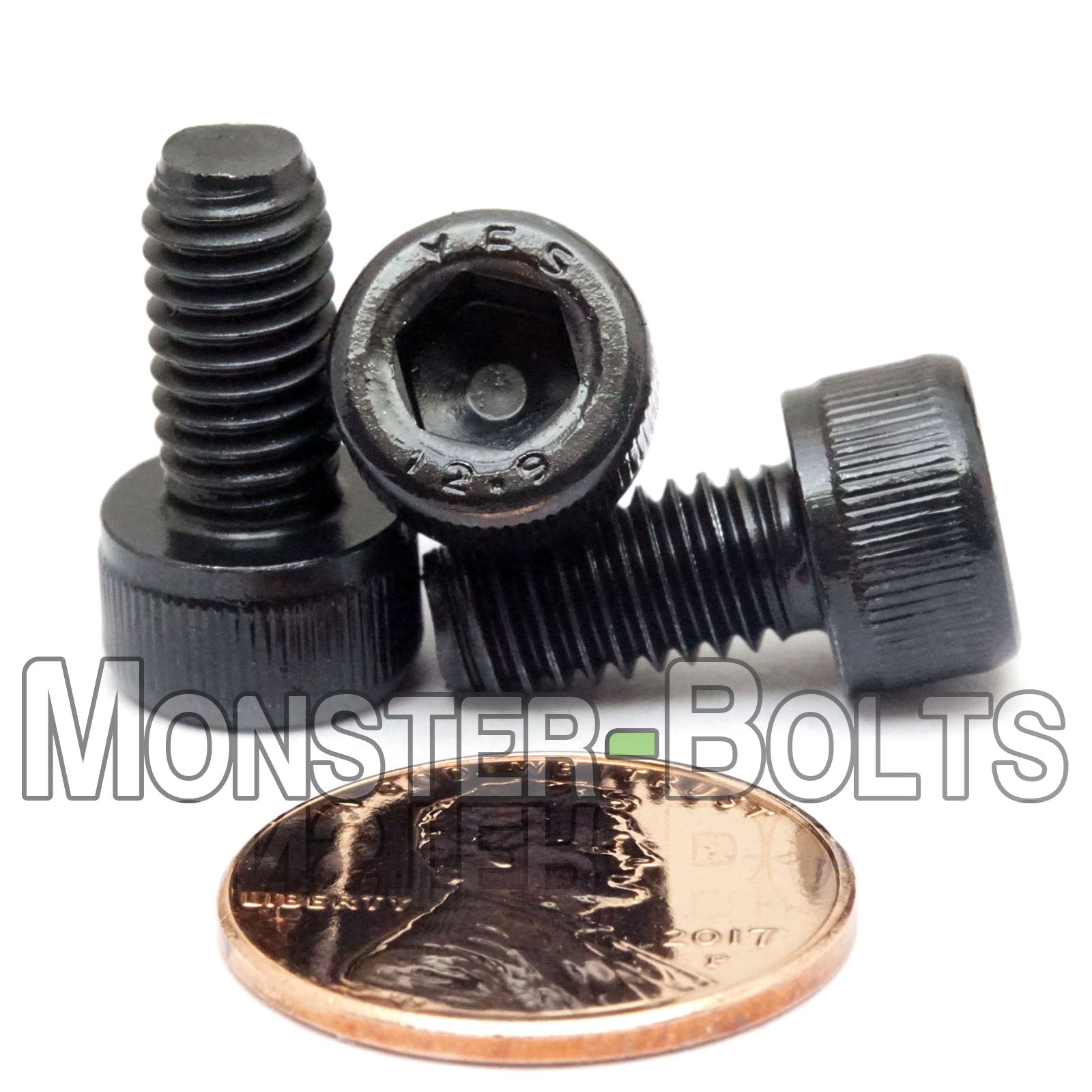 M6 Socket Head Cap screws, Class 12.9 Alloy Steel w/ Black Oxide