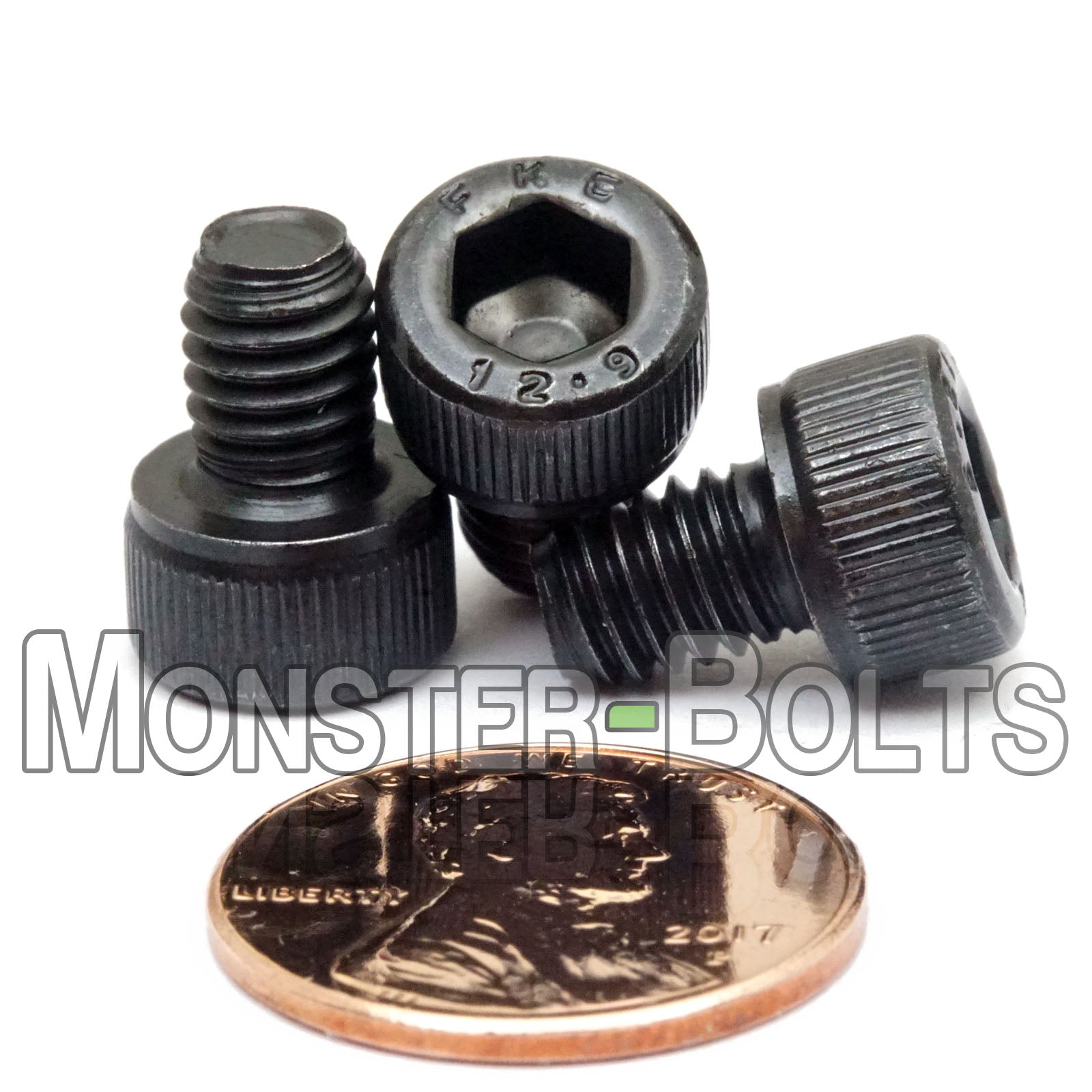 M6 Socket Head Cap screws, Class 12.9 Alloy Steel w/ Black Oxide