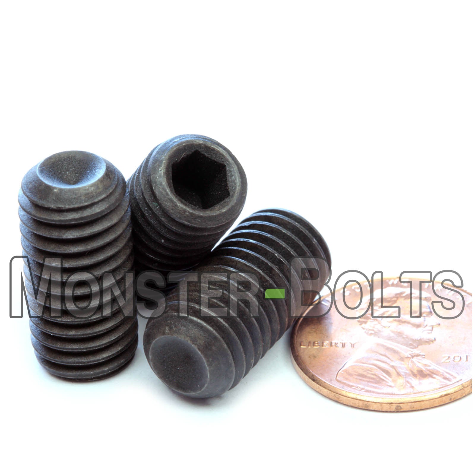 M10 Socket Set screws w/ Cup Point, Class 14.9 Alloy Steel with Black Oxide