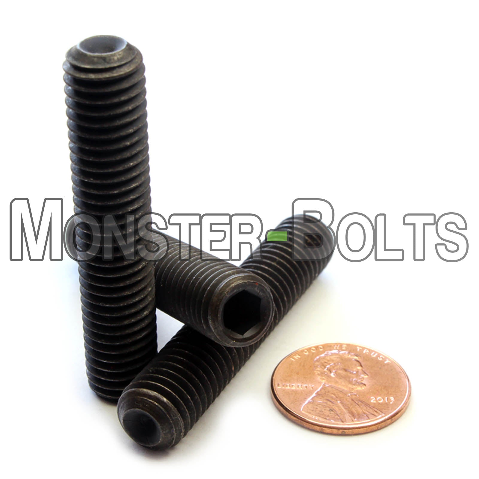 M10 Socket Set screws w/ Cup Point, Class 14.9 Alloy Steel with Black Oxide